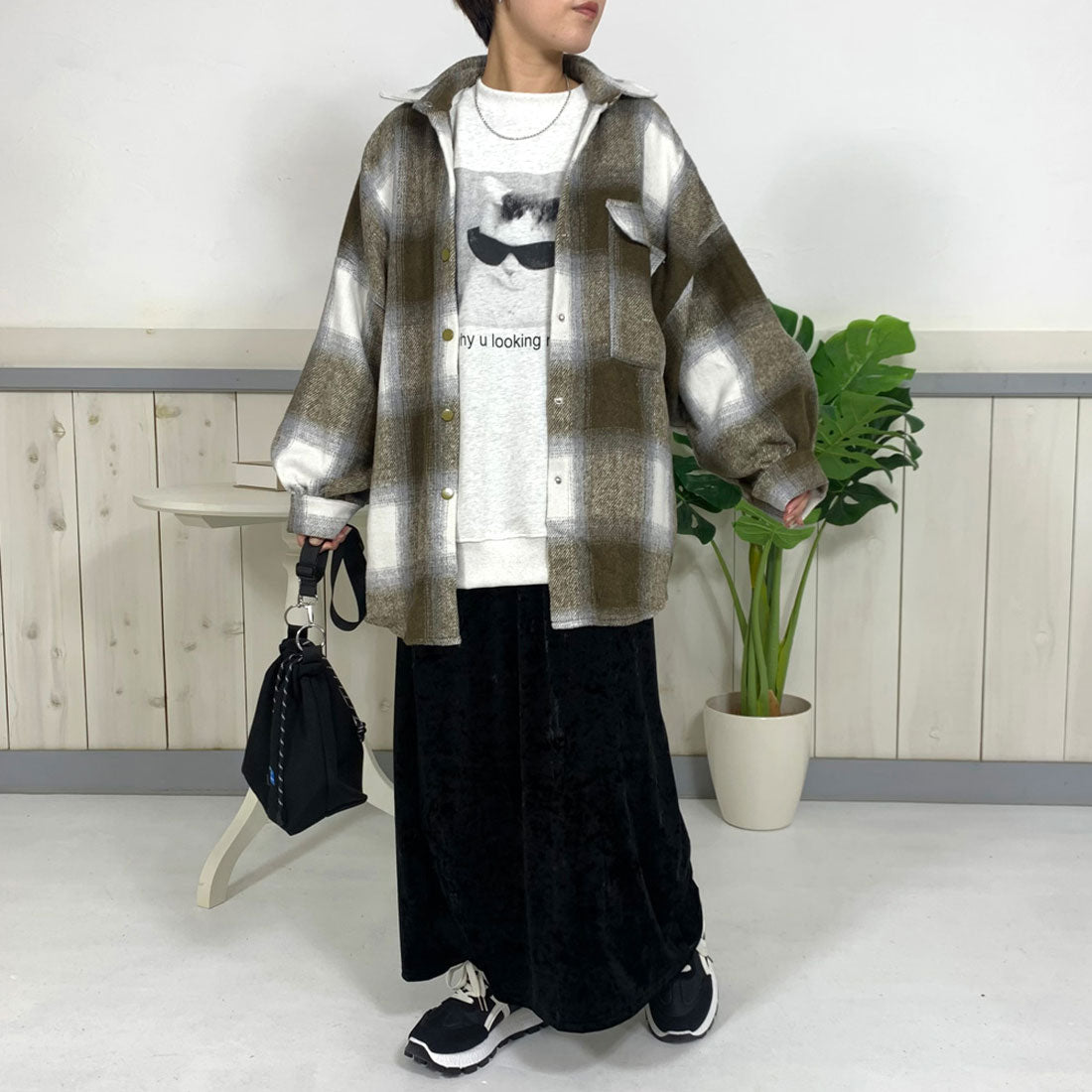 シーアールビー CRB ネコサングラスプルオーバー