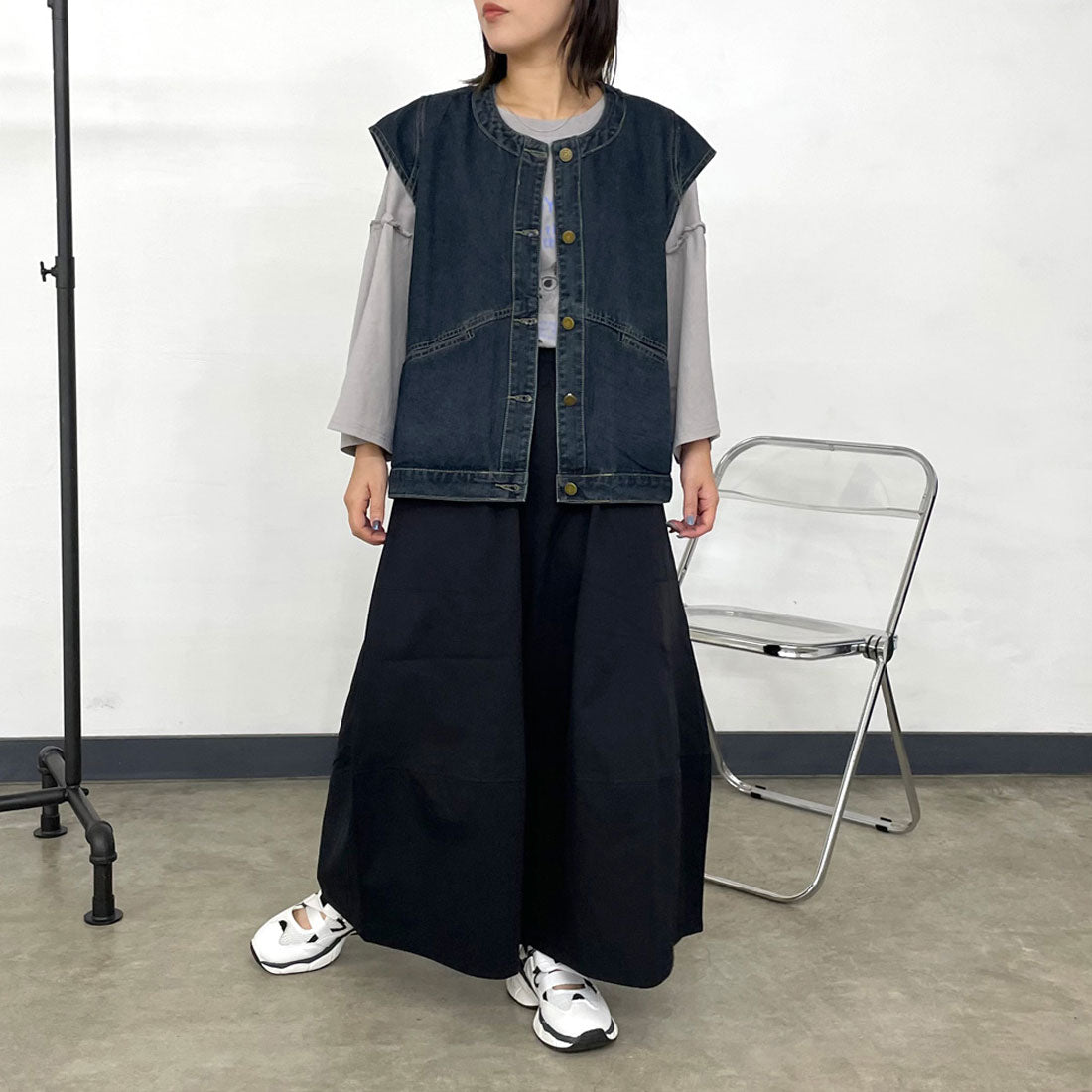 シーアールビー CRB 袖フリルネコプルオーバー （ブラック） ブラック