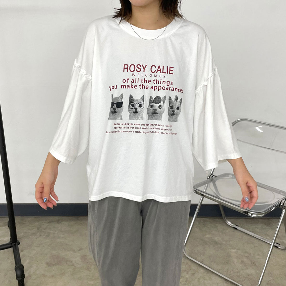 シーアールビー CRB 袖フリルネコプルオーバー （ブラック） ブラック