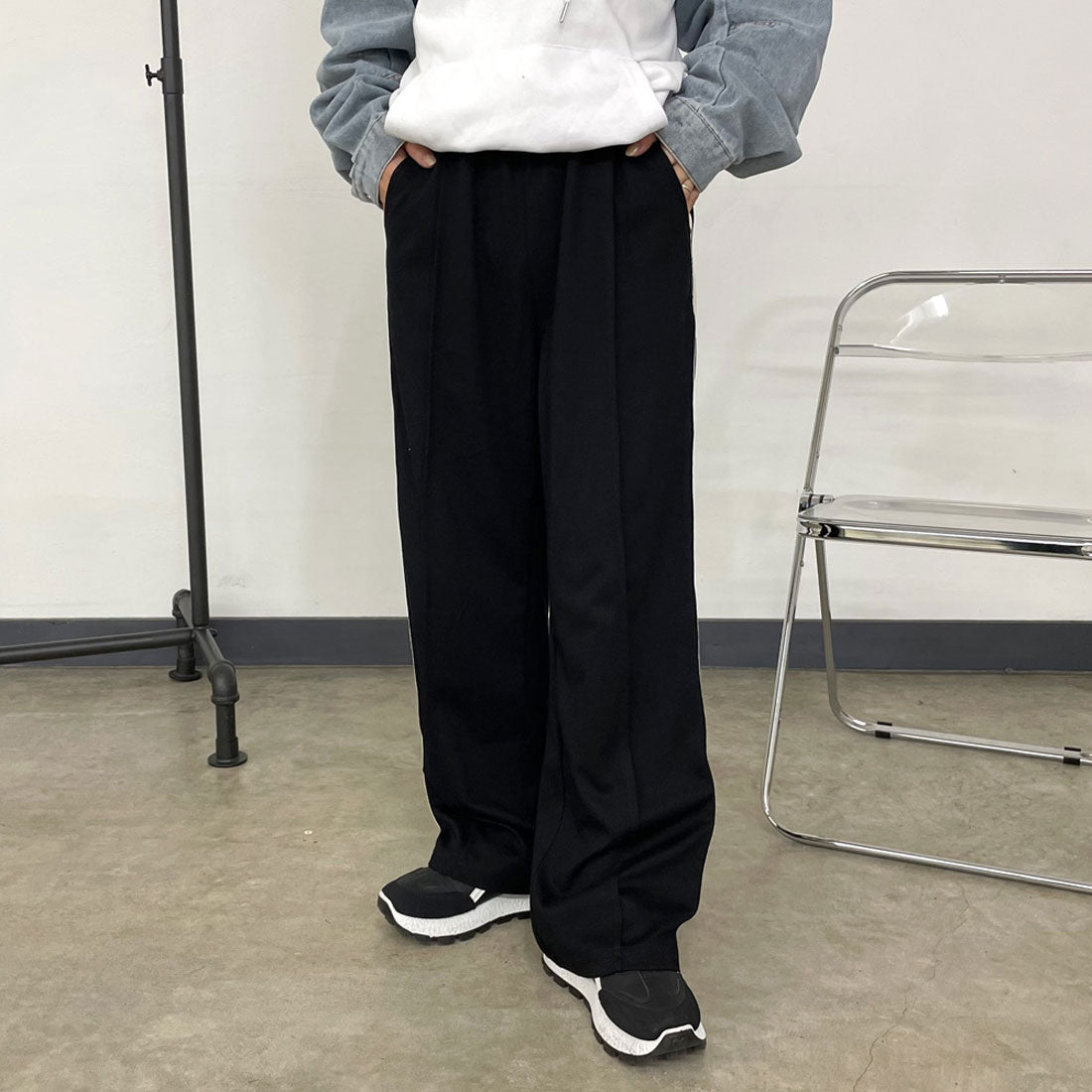 シーアールビー CRB カットラインパンツ （グレー） グレー