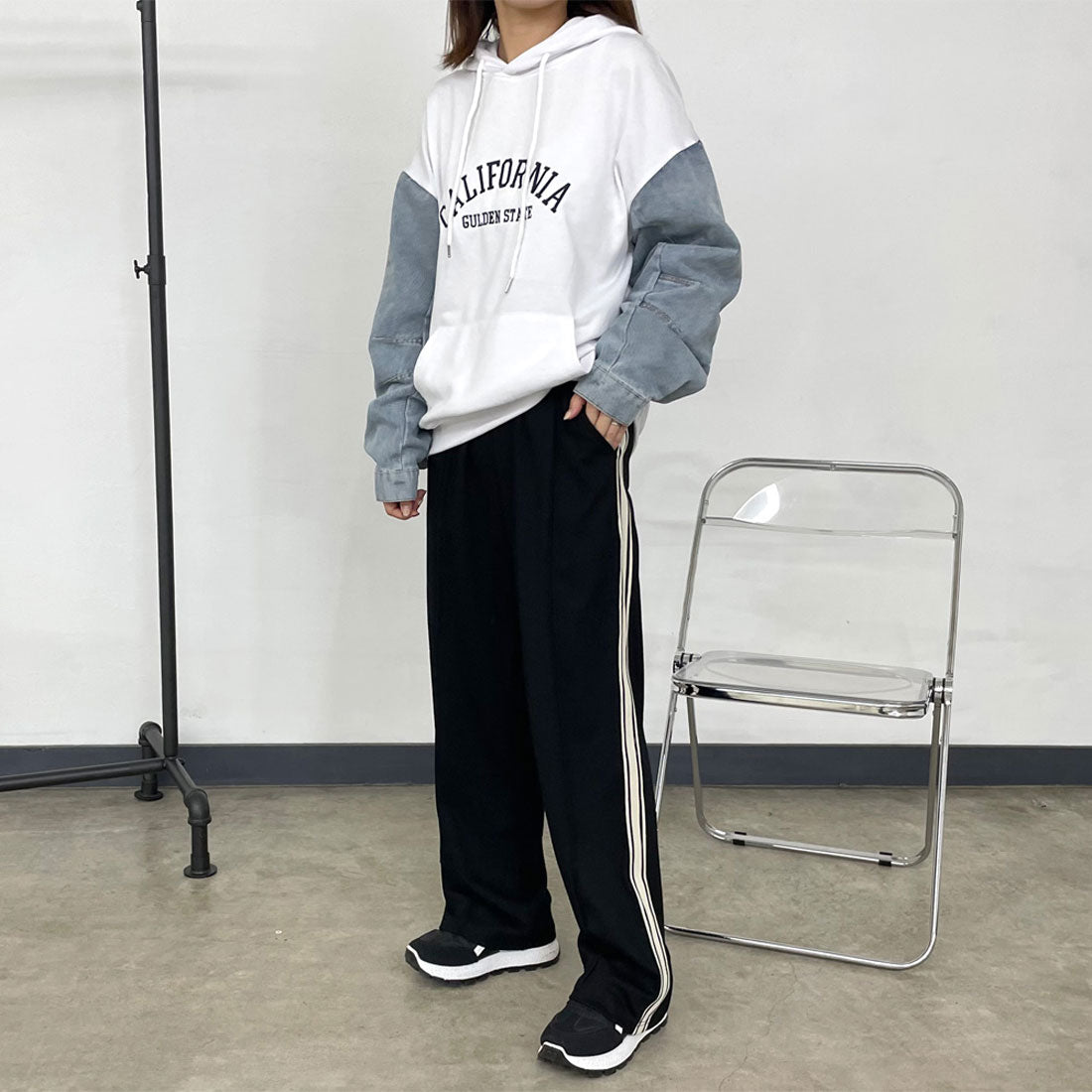 シーアールビー CRB カットラインパンツ （グレー） グレー