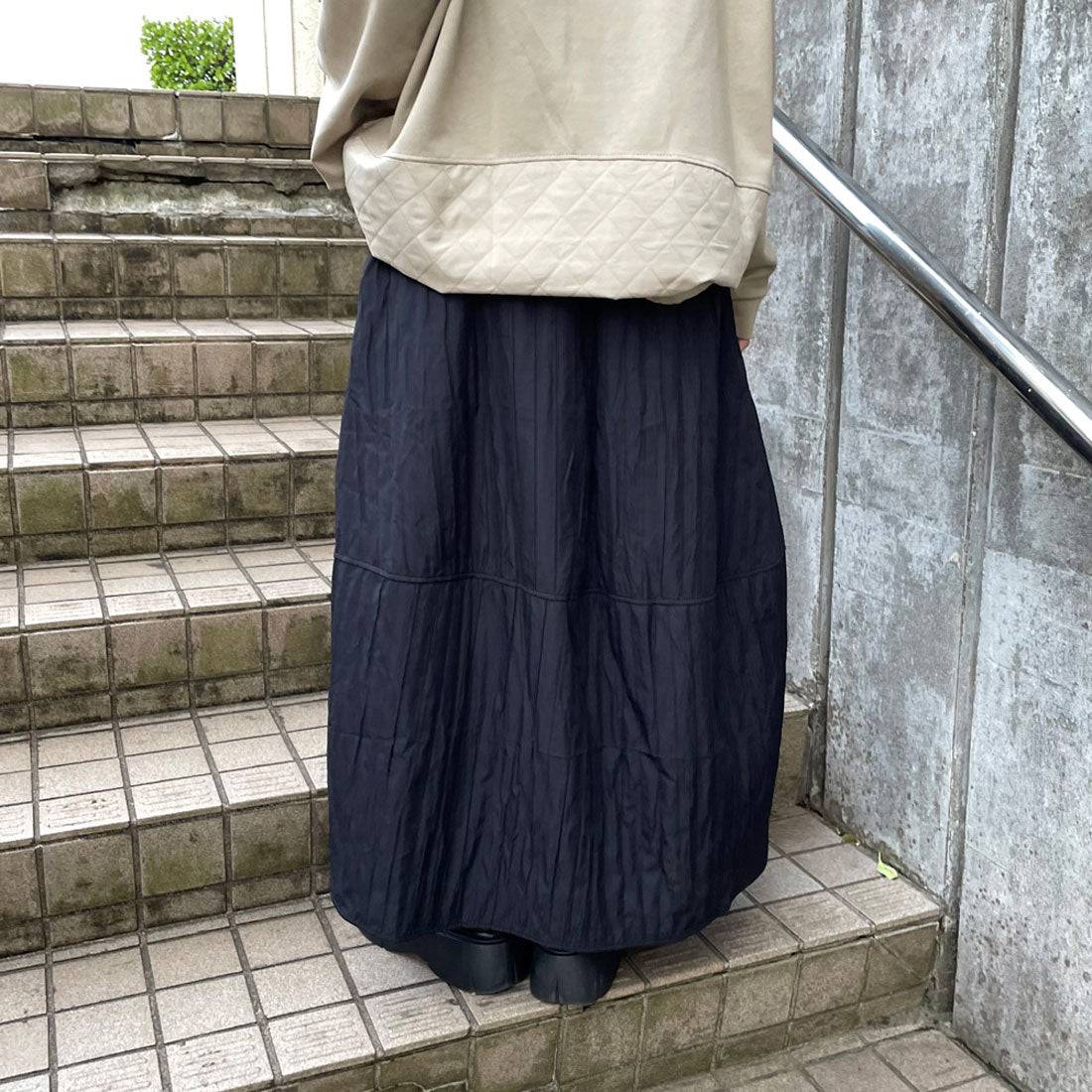 シーアールビー CRB 切替コクーンスカート （グレー） グレー