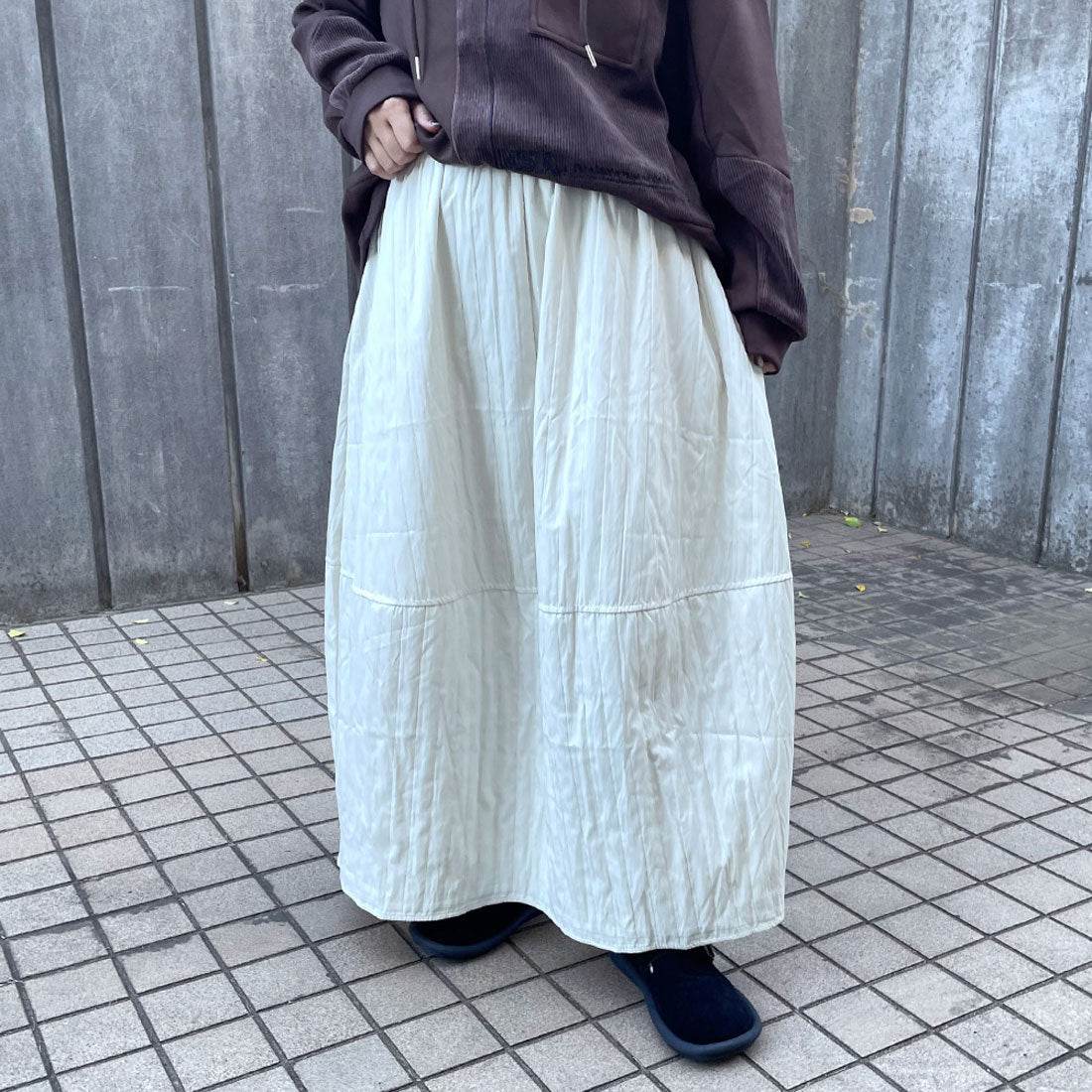 シーアールビー CRB 切替コクーンスカート （グレー） グレー