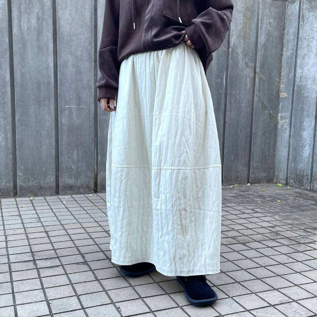 シーアールビー CRB 切替コクーンスカート （グレー） グレー