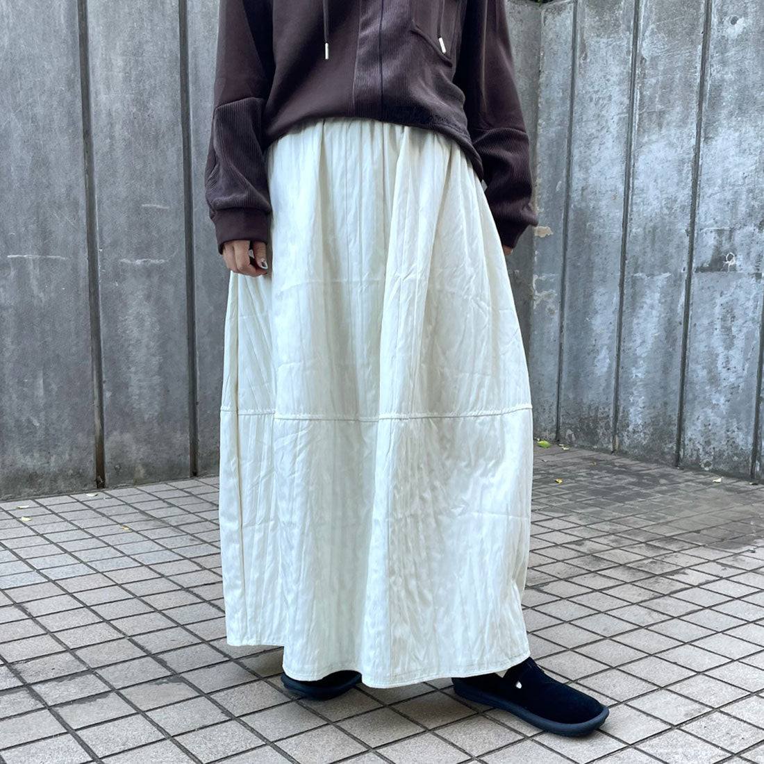 シーアールビー CRB 切替コクーンスカート （グレー） グレー