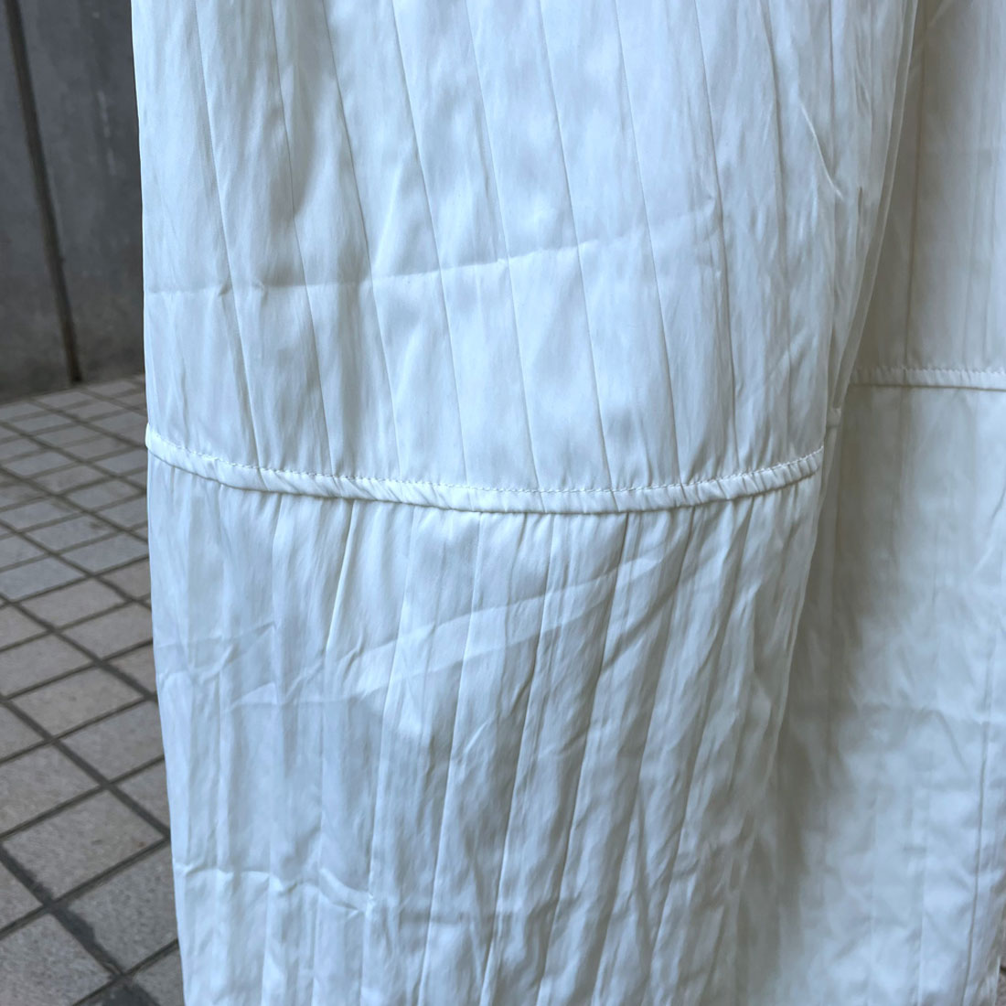 シーアールビー CRB 切替コクーンスカート （グレー） グレー