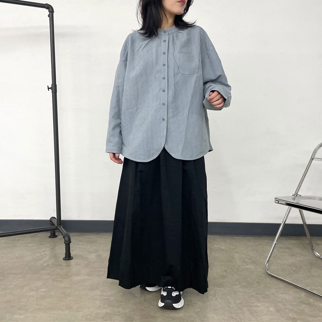 シーアールビー CRB 薄ツイル裾タックコクーンスカート （ベージュ） ベージュ
