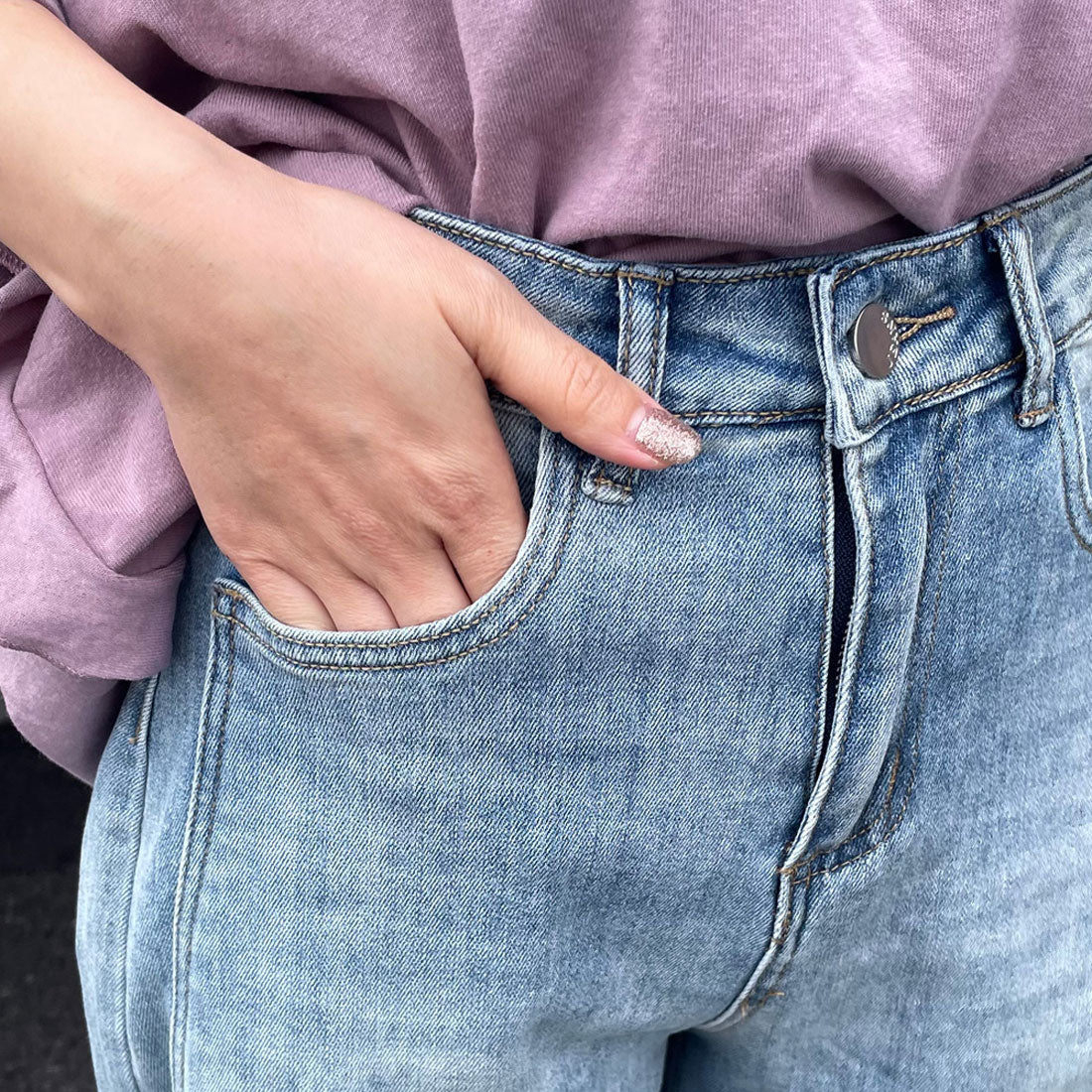 シーアールビー CRB ストレートデニムパンツ （ブルー） ブルー