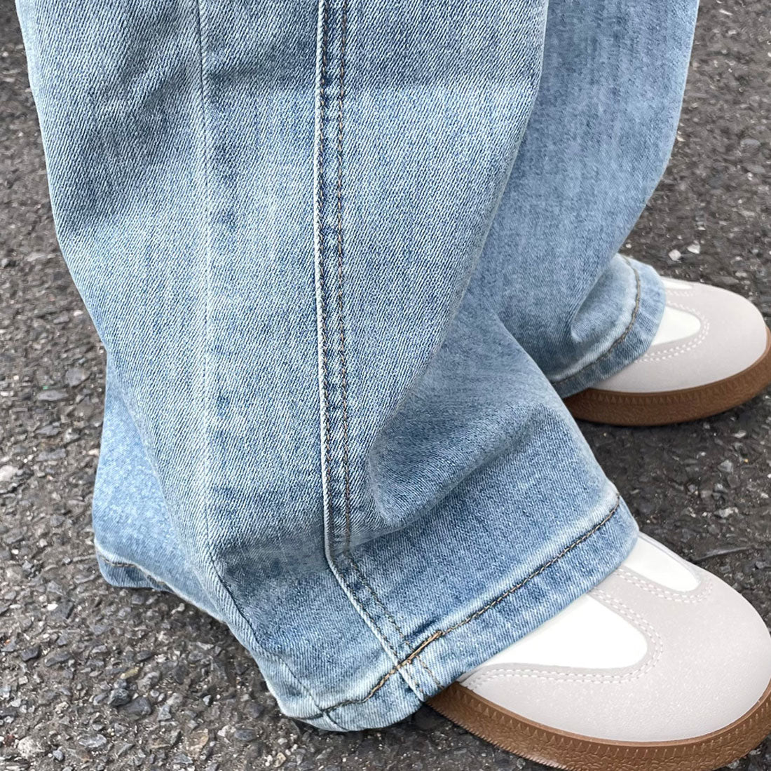 シーアールビー CRB ストレートデニムパンツ （ブルー） ブルー