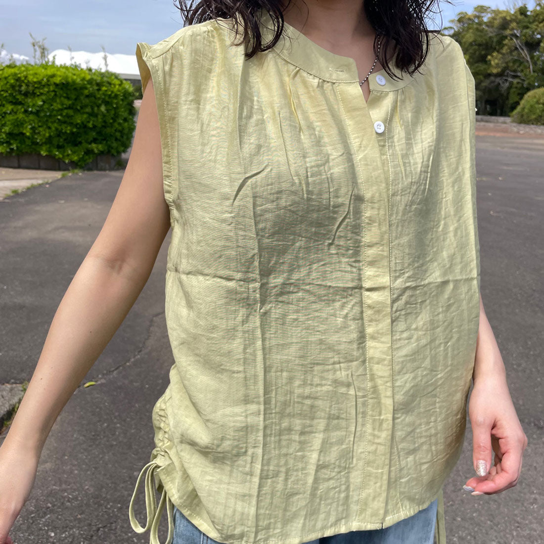 シーアールビー CRB ノースリドロストシャツ （イエロー） イエロー