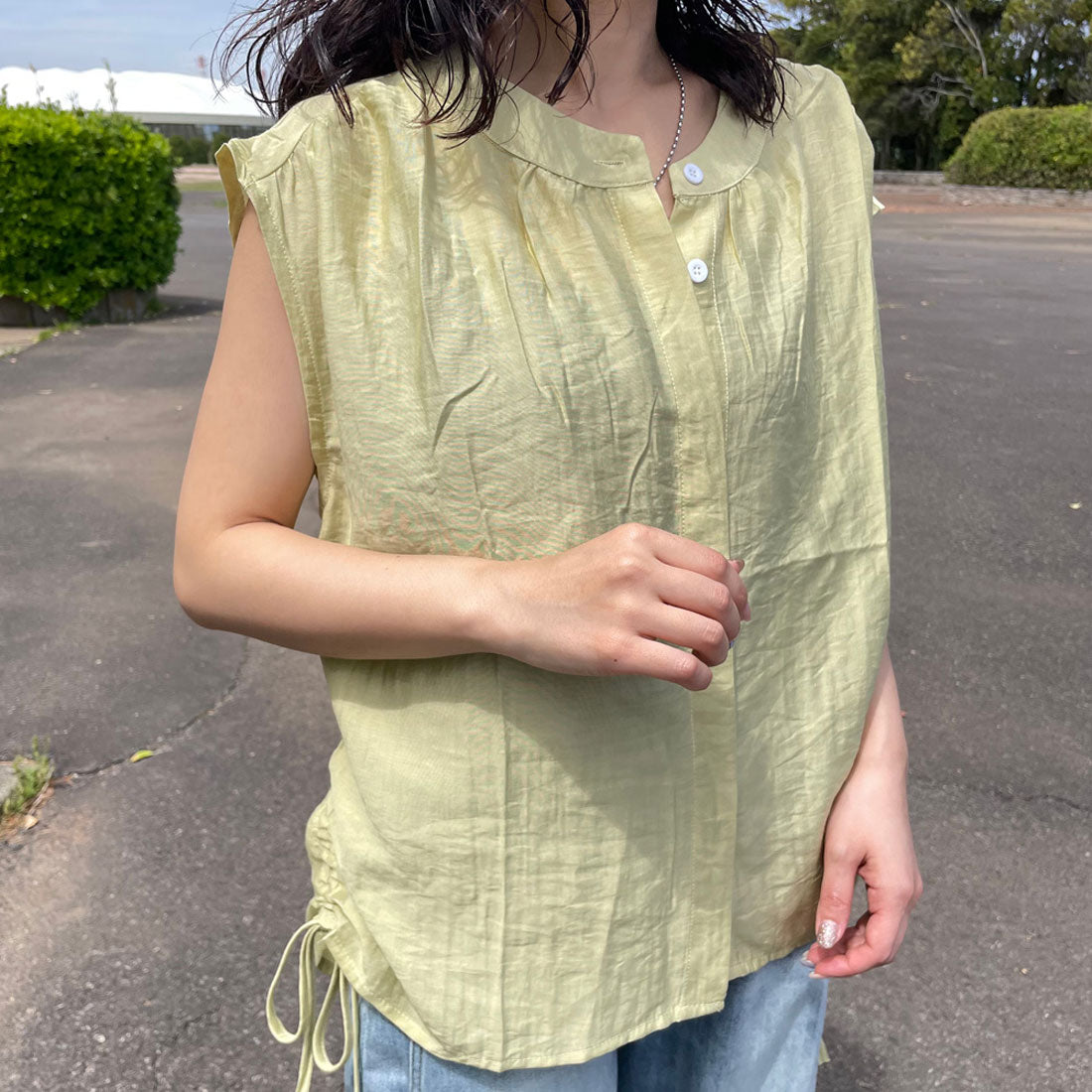 シーアールビー CRB ノースリドロストシャツ （イエロー） イエロー
