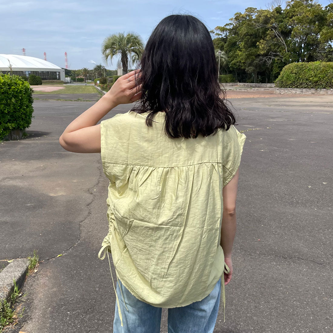 シーアールビー CRB ノースリドロストシャツ （イエロー） イエロー