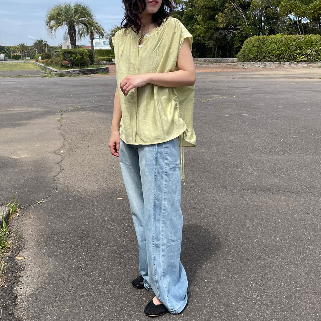 シーアールビー CRB ノースリドロストシャツ （イエロー） イエロー
