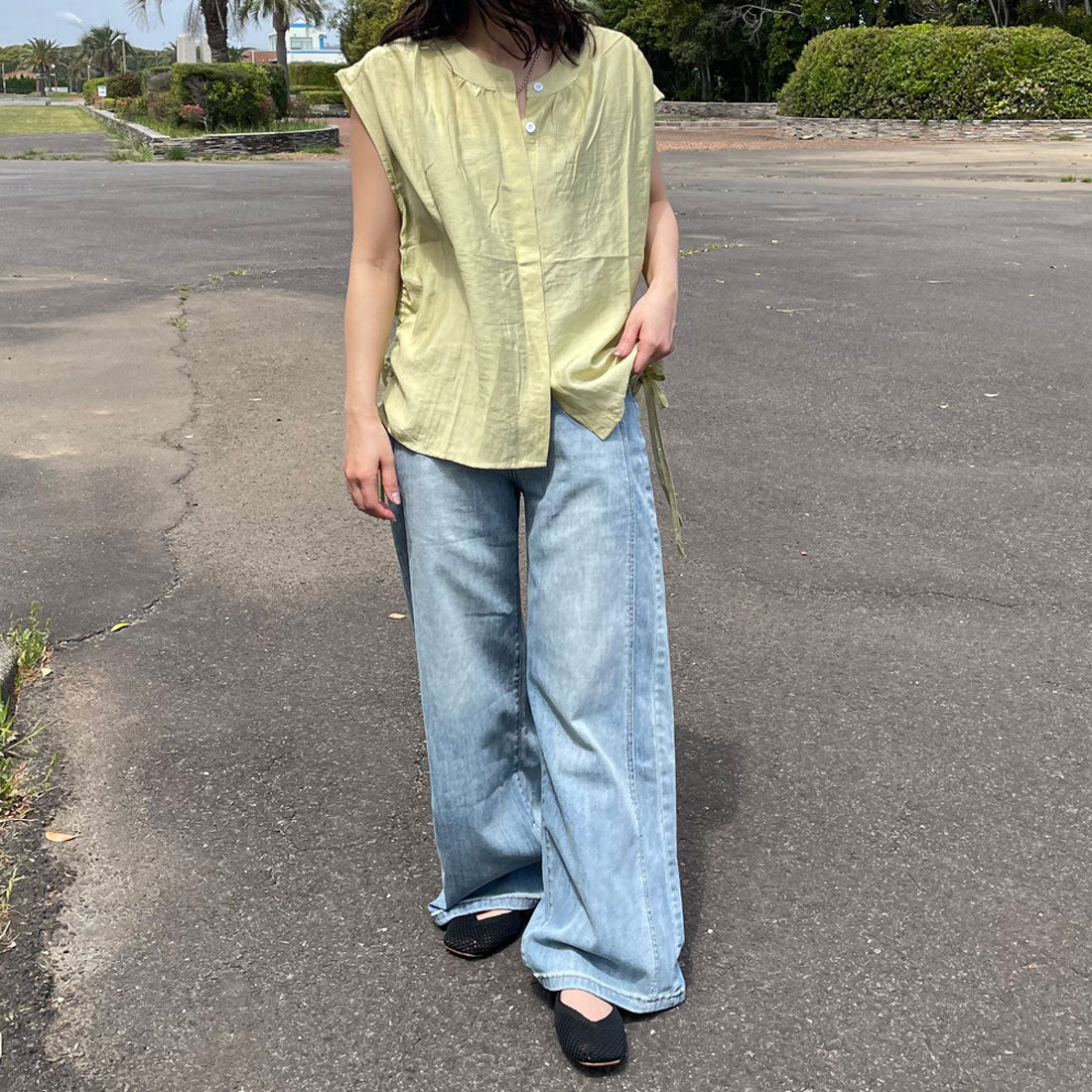 シーアールビー CRB ノースリドロストシャツ （イエロー） イエロー
