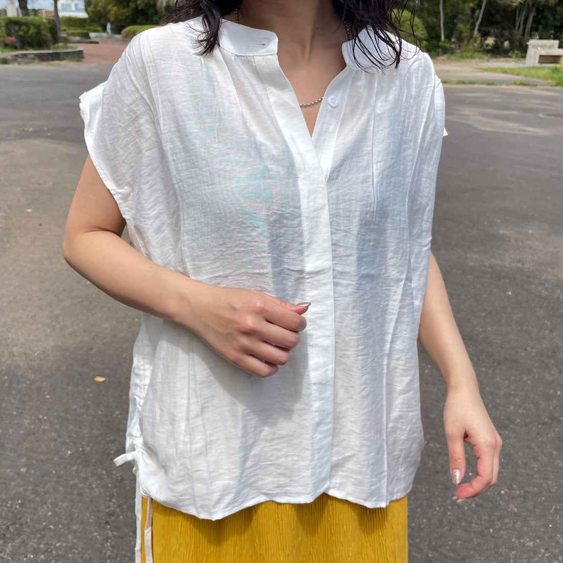 シーアールビー CRB ノースリドロストシャツ （オフホワイト） オフホワイト