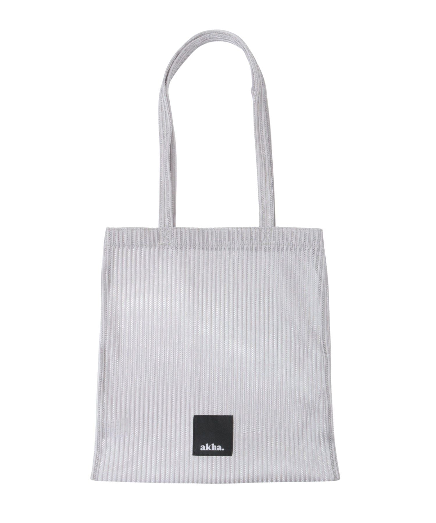 クラフトスタンダードブティック CRAFT STANDARD BOUTIQUE akha. ストライプメッシュトートバッグ （グレー） グレー