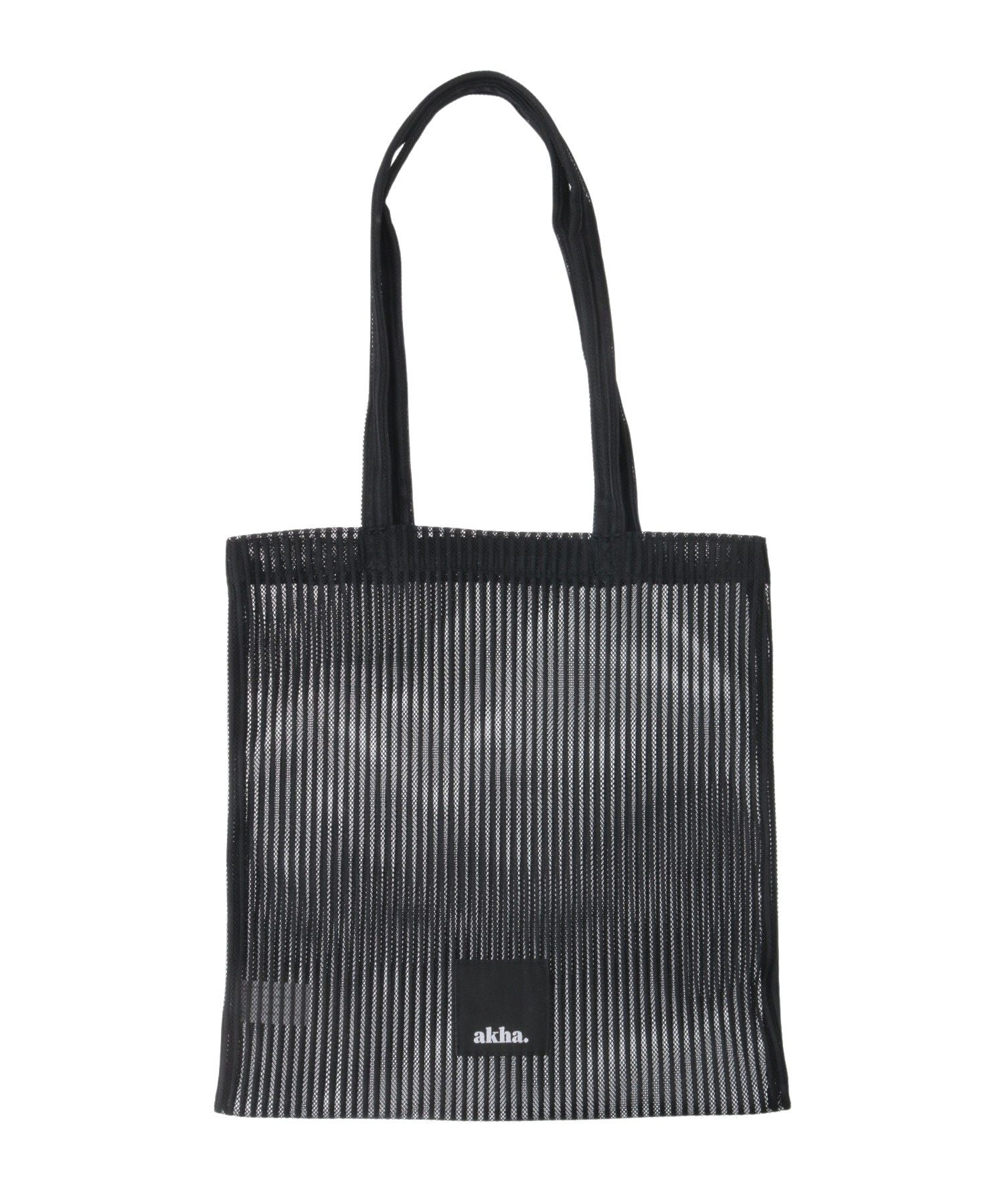 クラフトスタンダードブティック CRAFT STANDARD BOUTIQUE akha. ストライプメッシュトートバッグ （グレー） グレー