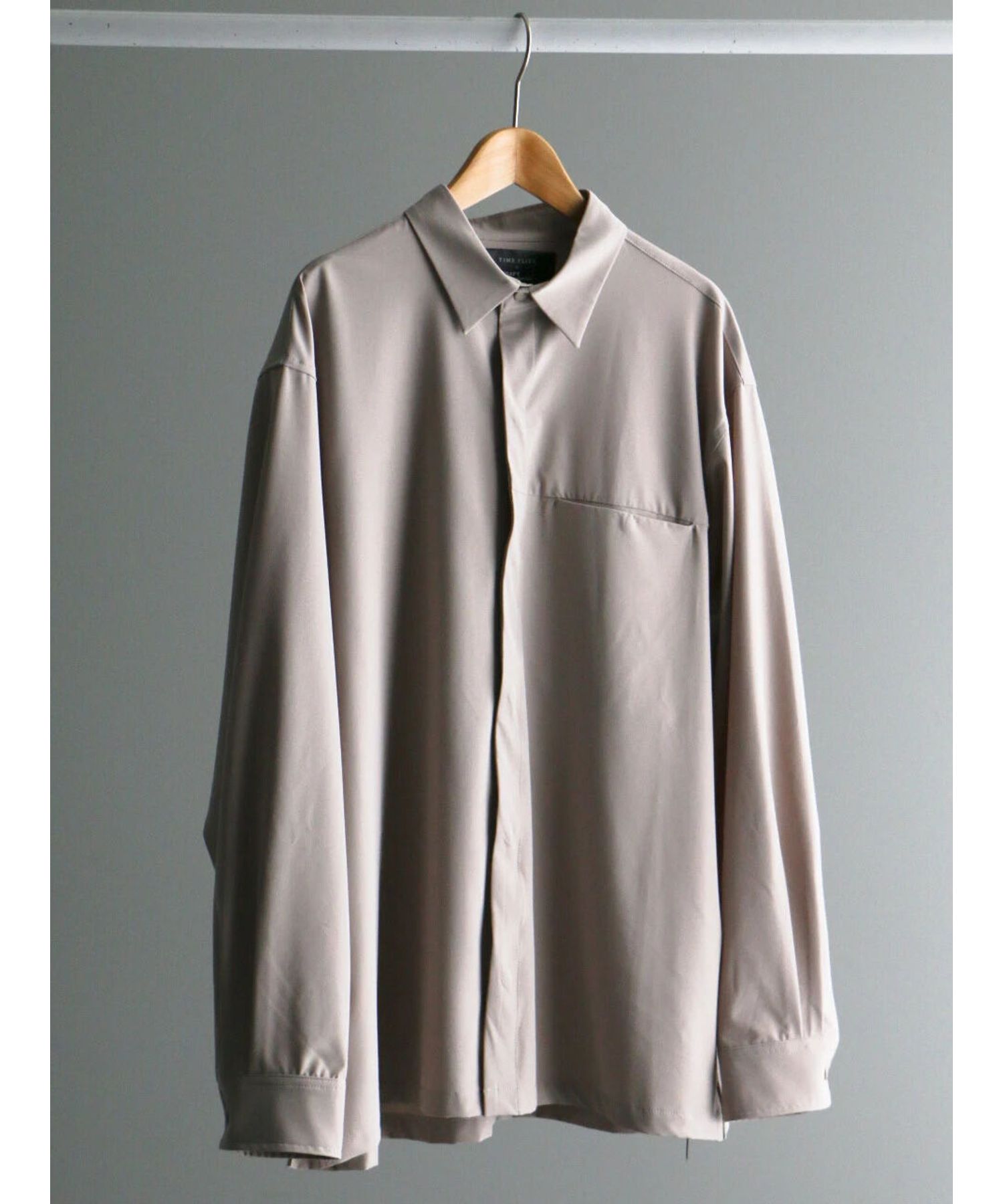 クラフトスタンダードブティック CRAFT STANDARD BOUTIQUE 【機能素材】FLY FRONT SHIRTS （グレーベージュ） グレーベージュ