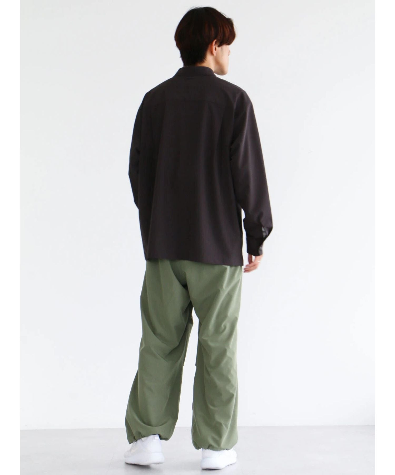 クラフトスタンダードブティック CRAFT STANDARD BOUTIQUE 【機能素材】FLY FRONT SHIRTS （グレーベージュ） グレーベージュ