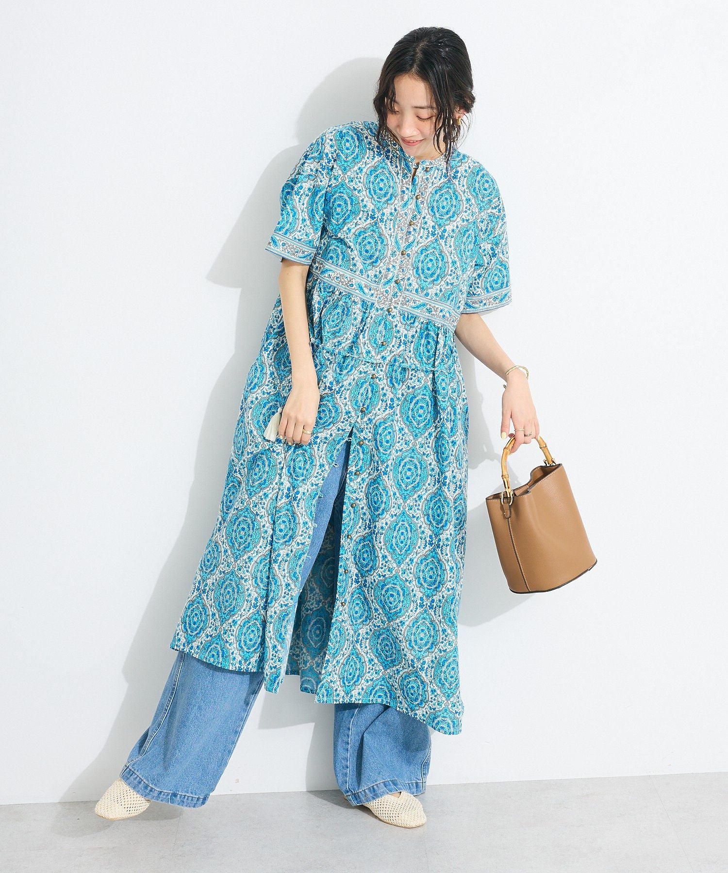 クラフトスタンダードブティック CRAFT STANDARD BOUTIQUE 2wayサロペットデニムパンツ （ライトインディゴ） ライトインディゴ