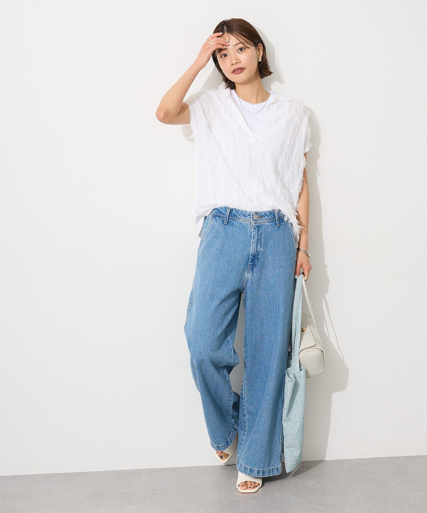 クラフトスタンダードブティック CRAFT STANDARD BOUTIQUE 2wayサロペットデニムパンツ （ライトインディゴ） ライトインディゴ