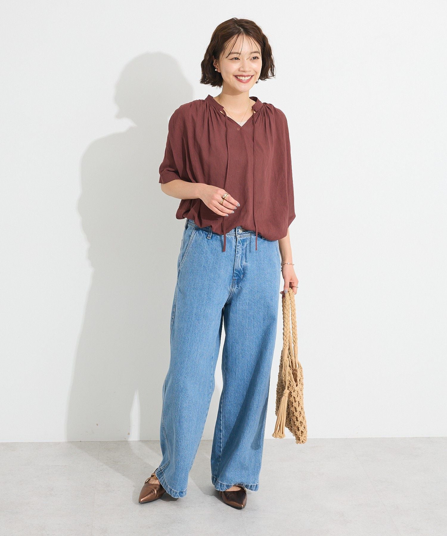 クラフトスタンダードブティック CRAFT STANDARD BOUTIQUE 2wayサロペットデニムパンツ （ライトインディゴ） ライトインディゴ