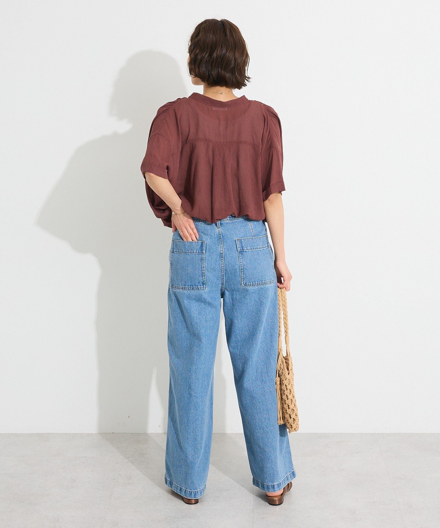 クラフトスタンダードブティック CRAFT STANDARD BOUTIQUE 2wayサロペットデニムパンツ （ライトインディゴ） ライトインディゴ