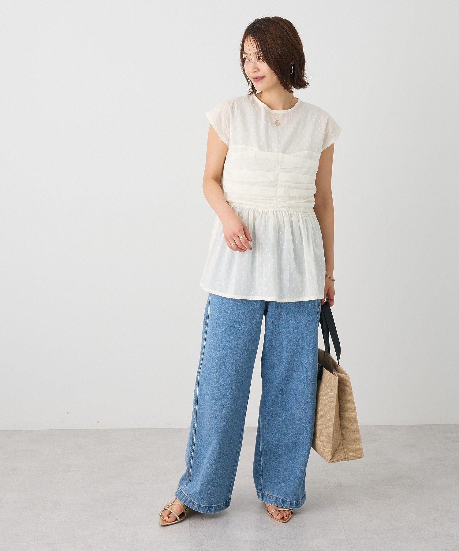 クラフトスタンダードブティック CRAFT STANDARD BOUTIQUE 2wayサロペットデニムパンツ （ライトインディゴ） ライトインディゴ