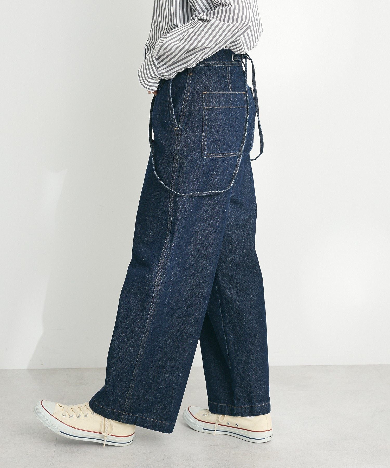 クラフトスタンダードブティック CRAFT STANDARD BOUTIQUE 2wayサロペットデニムパンツ （ライトインディゴ） ライトインディゴ
