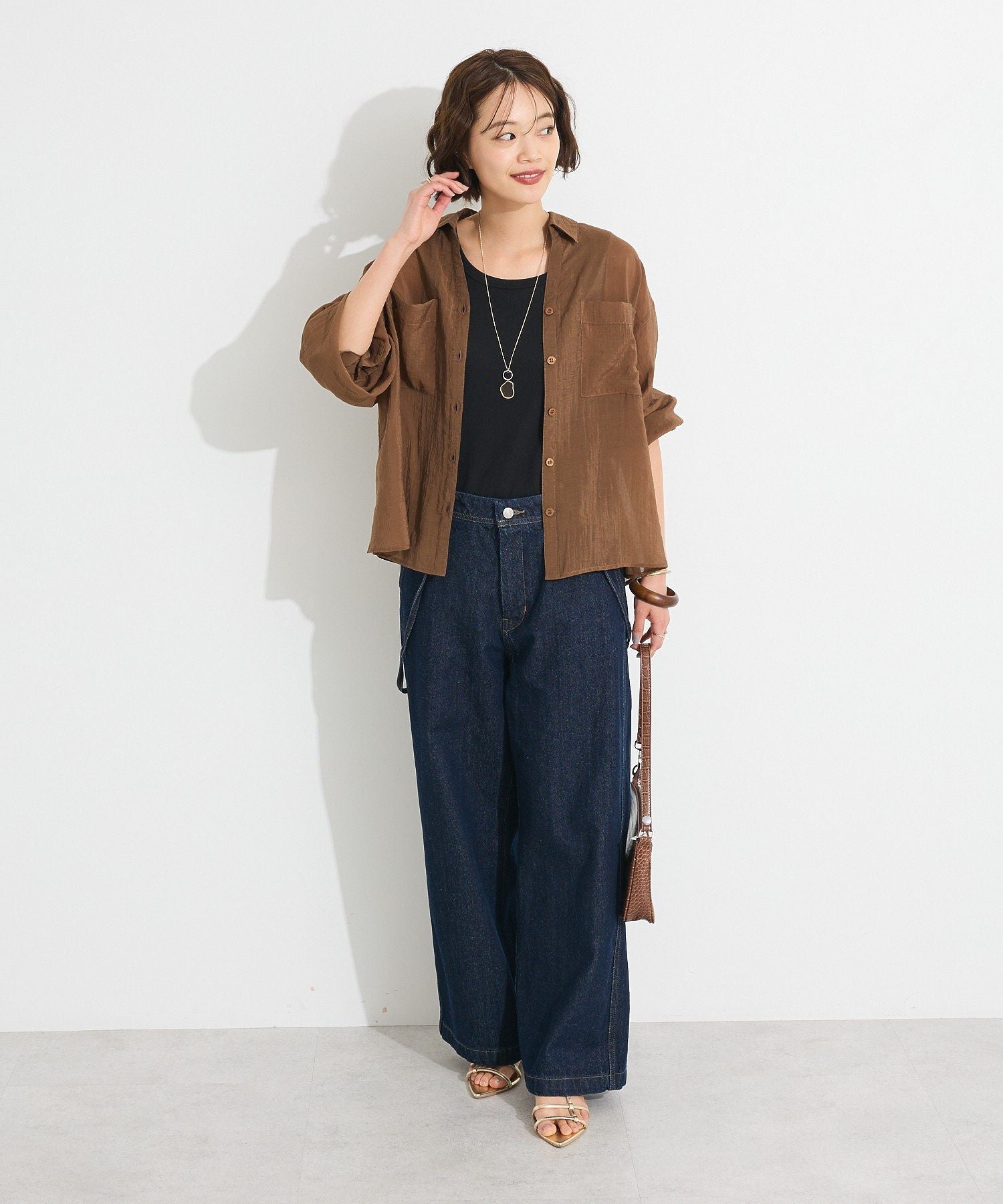 クラフトスタンダードブティック CRAFT STANDARD BOUTIQUE 2wayサロペットデニムパンツ （ライトインディゴ） ライトインディゴ