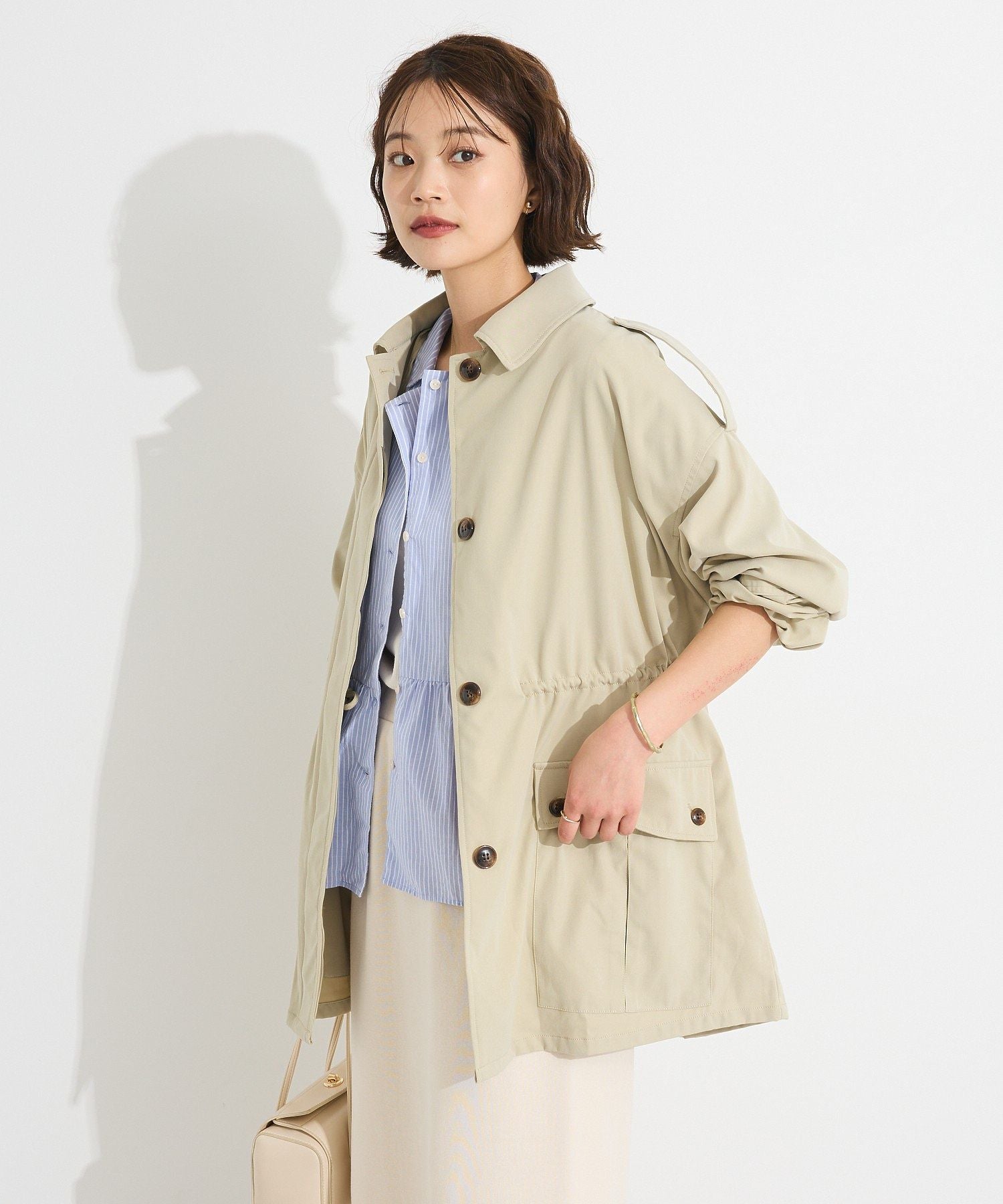 クラフトスタンダードブティック CRAFT STANDARD BOUTIQUE ユーティリティーステンカラーコート （ベージュ） ベージュ