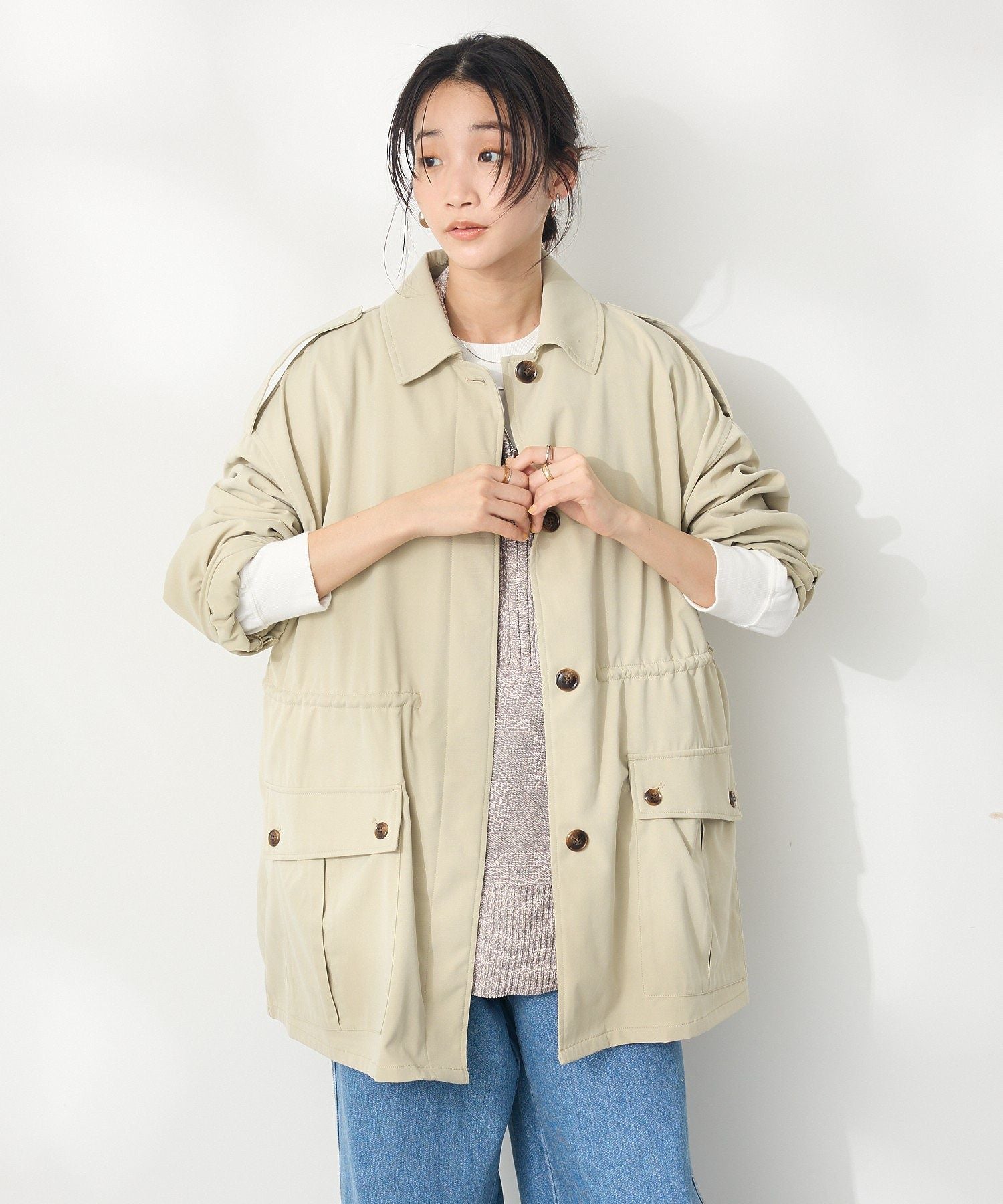 クラフトスタンダードブティック CRAFT STANDARD BOUTIQUE ユーティリティーステンカラーコート （ベージュ） ベージュ