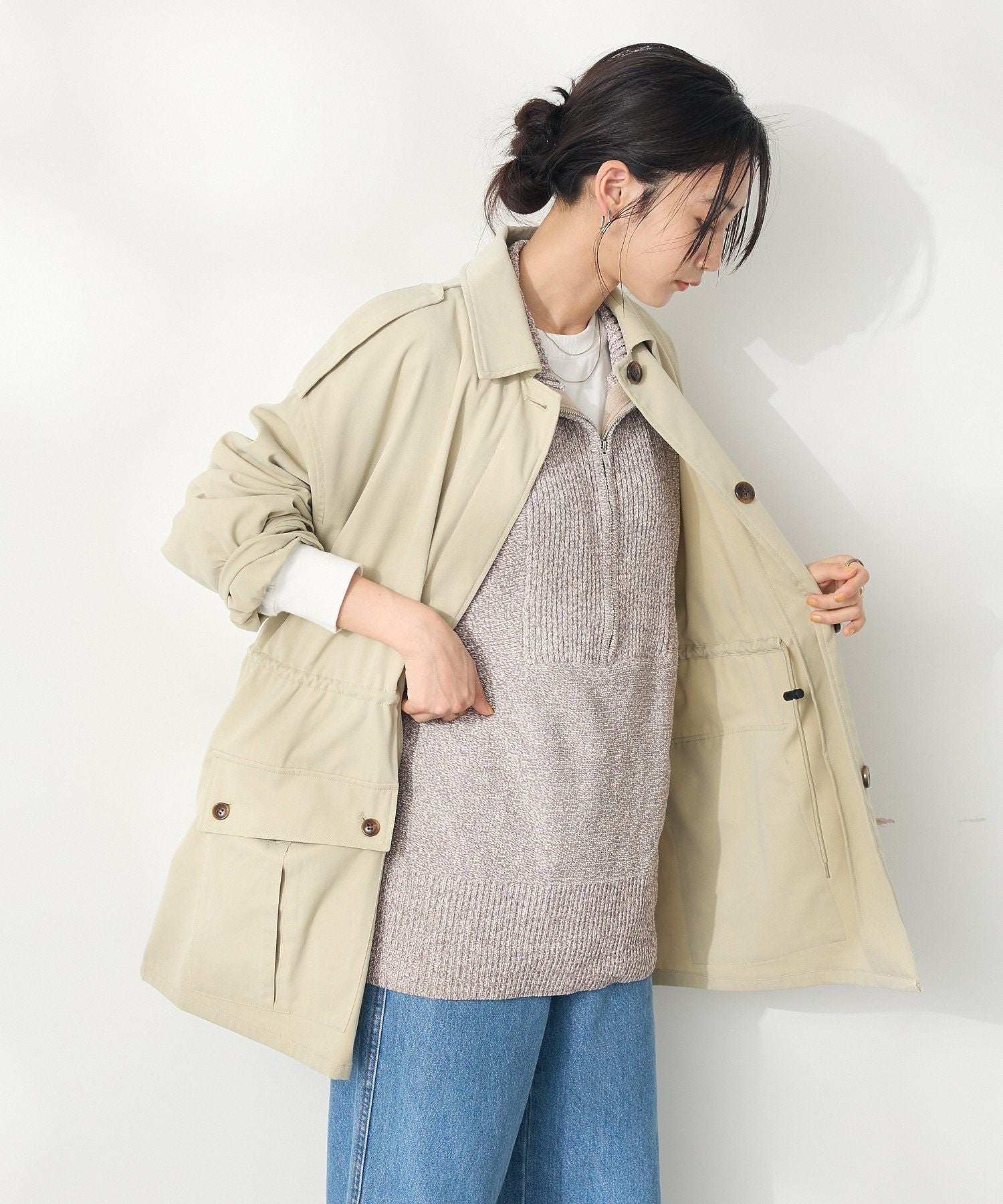 クラフトスタンダードブティック CRAFT STANDARD BOUTIQUE ユーティリティーステンカラーコート （ベージュ） ベージュ