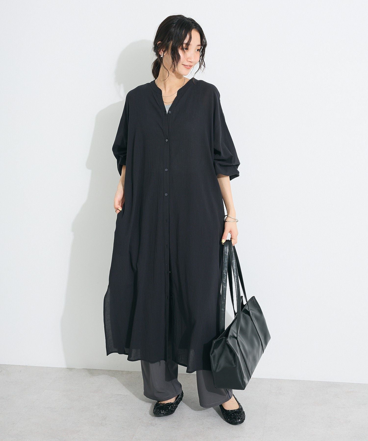 クラフトスタンダードブティック CRAFT STANDARD BOUTIQUE ジョーゼットワンピース （レッド） レッド