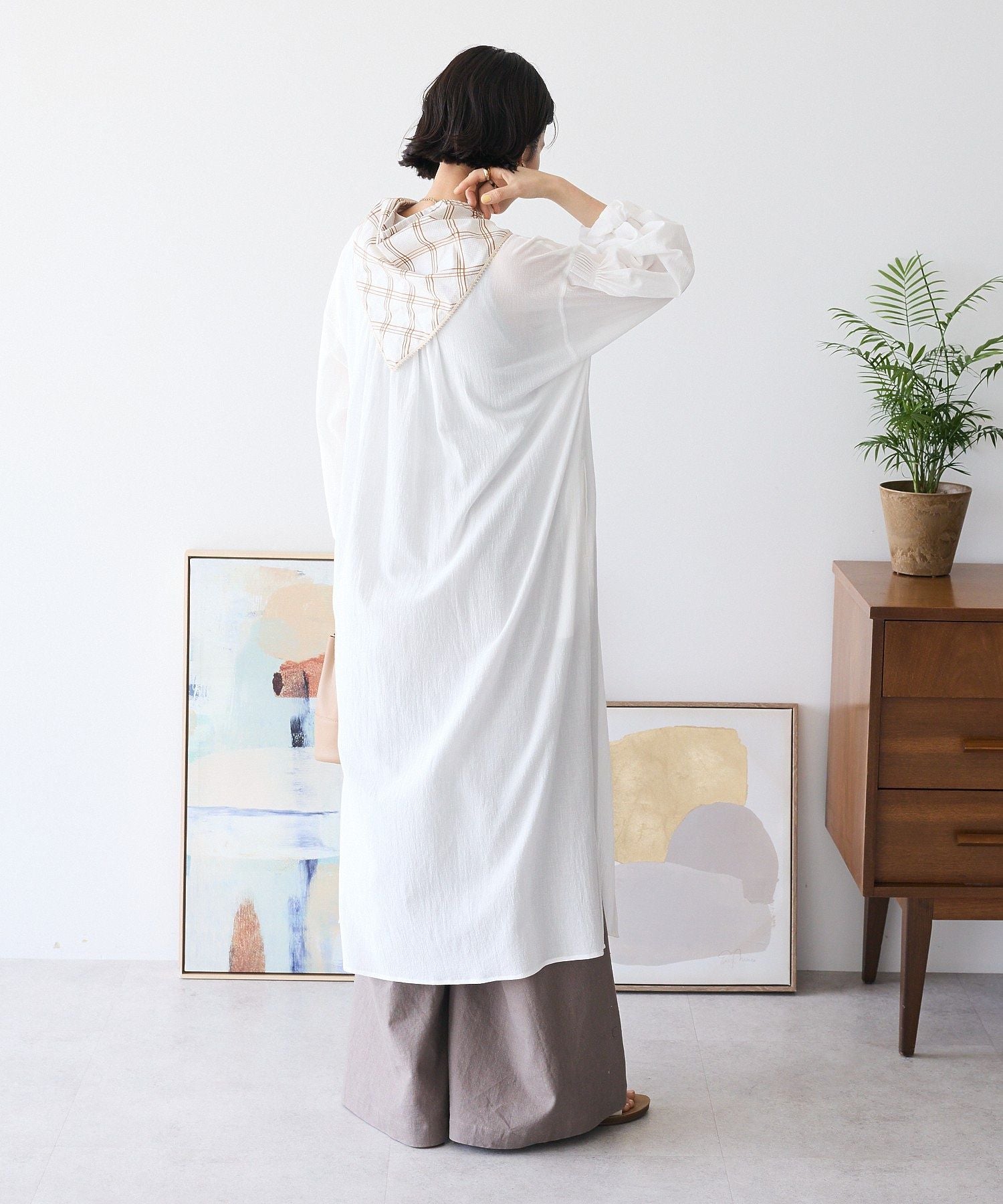 クラフトスタンダードブティック CRAFT STANDARD BOUTIQUE ジョーゼットワンピース （レッド） レッド