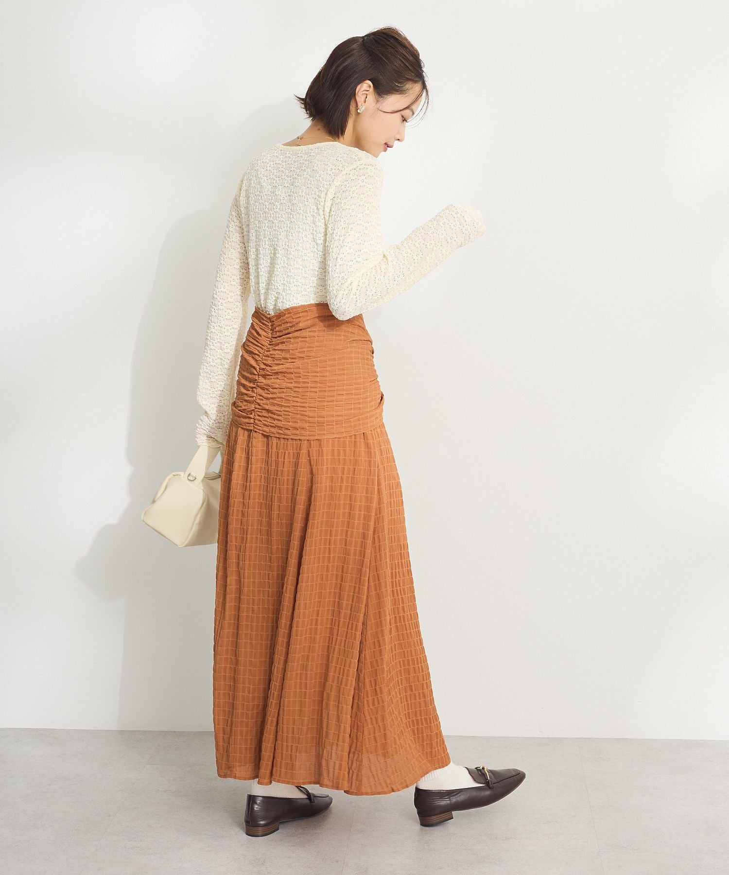 クラフトスタンダードブティック CRAFT STANDARD BOUTIQUE 花柄レースシャーリングプルオーバー （ブラック） ブラック
