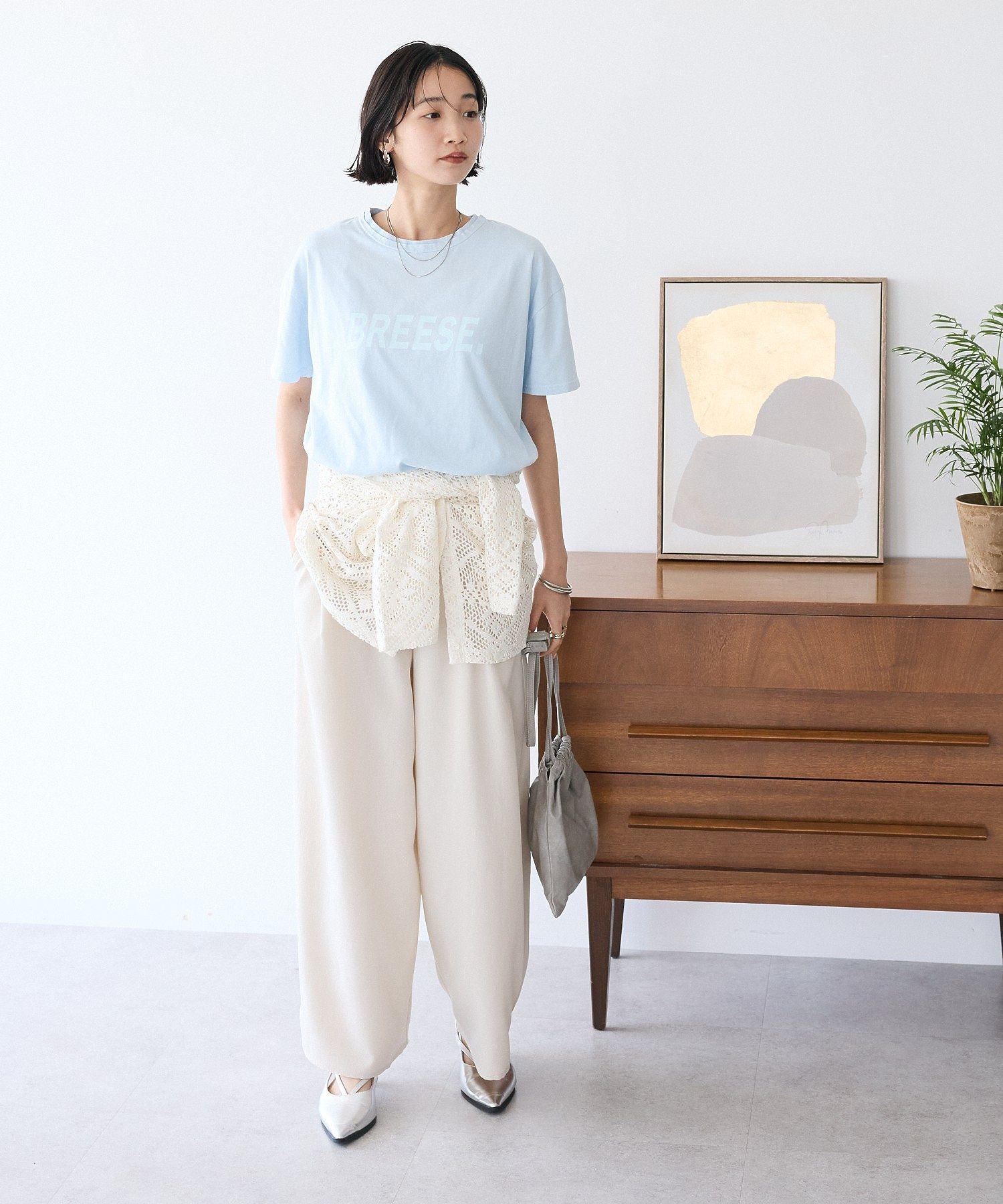 クラフトスタンダードブティック CRAFT STANDARD BOUTIQUE ワイドオーバルパンツ （アイボリー） アイボリー