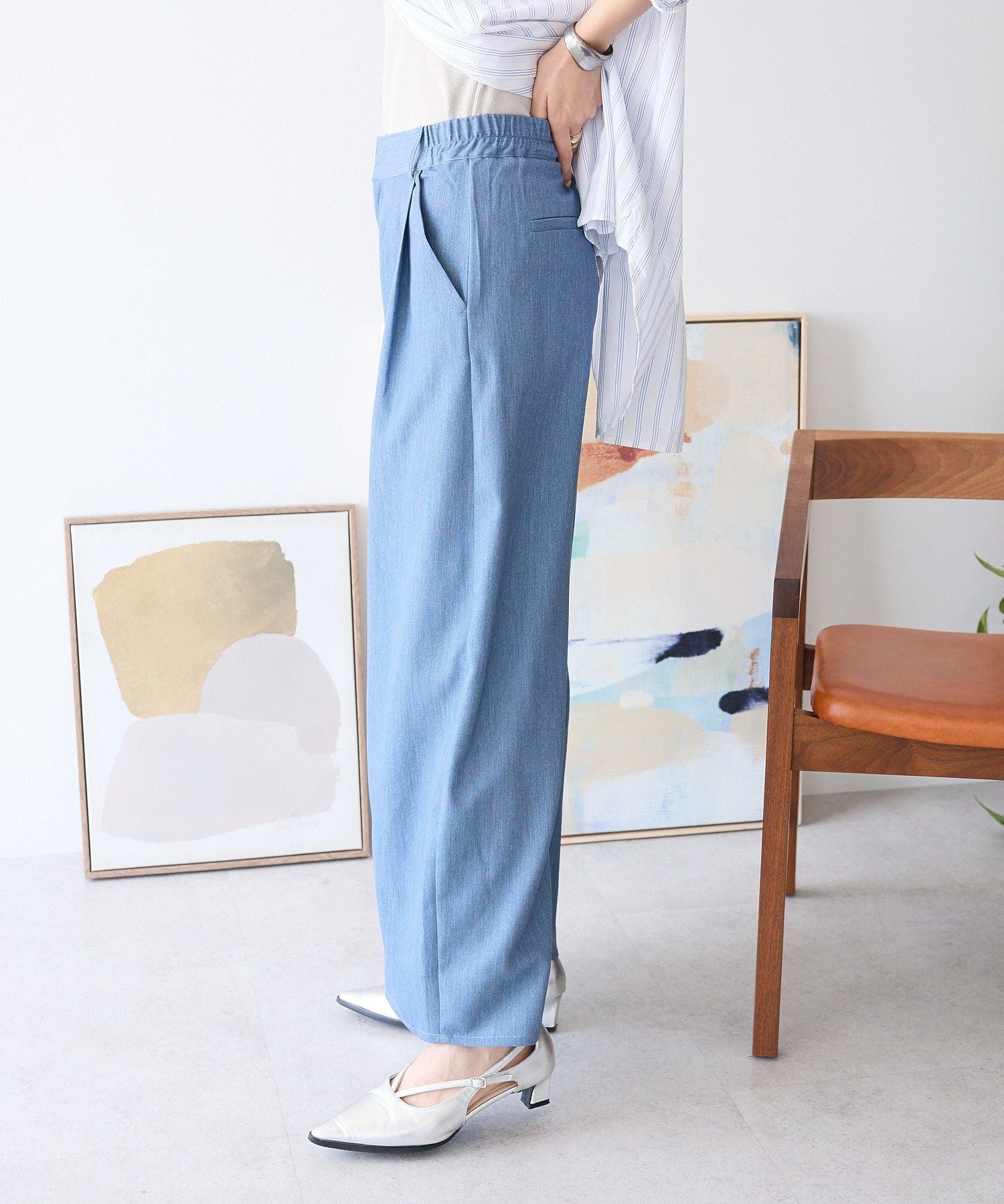 クラフトスタンダードブティック CRAFT STANDARD BOUTIQUE ワイドオーバルパンツ （アイボリー） アイボリー