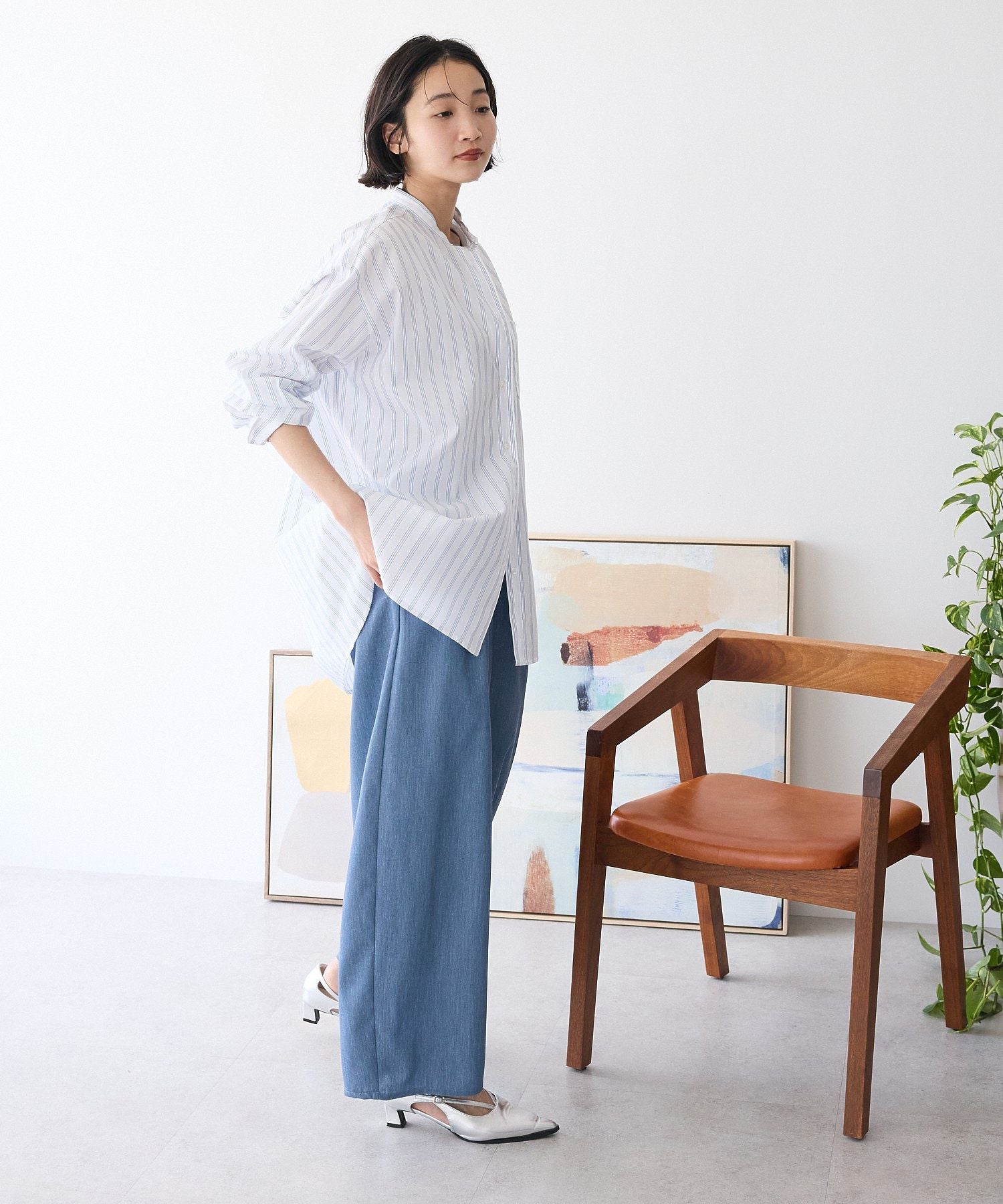 クラフトスタンダードブティック CRAFT STANDARD BOUTIQUE ワイドオーバルパンツ （アイボリー） アイボリー