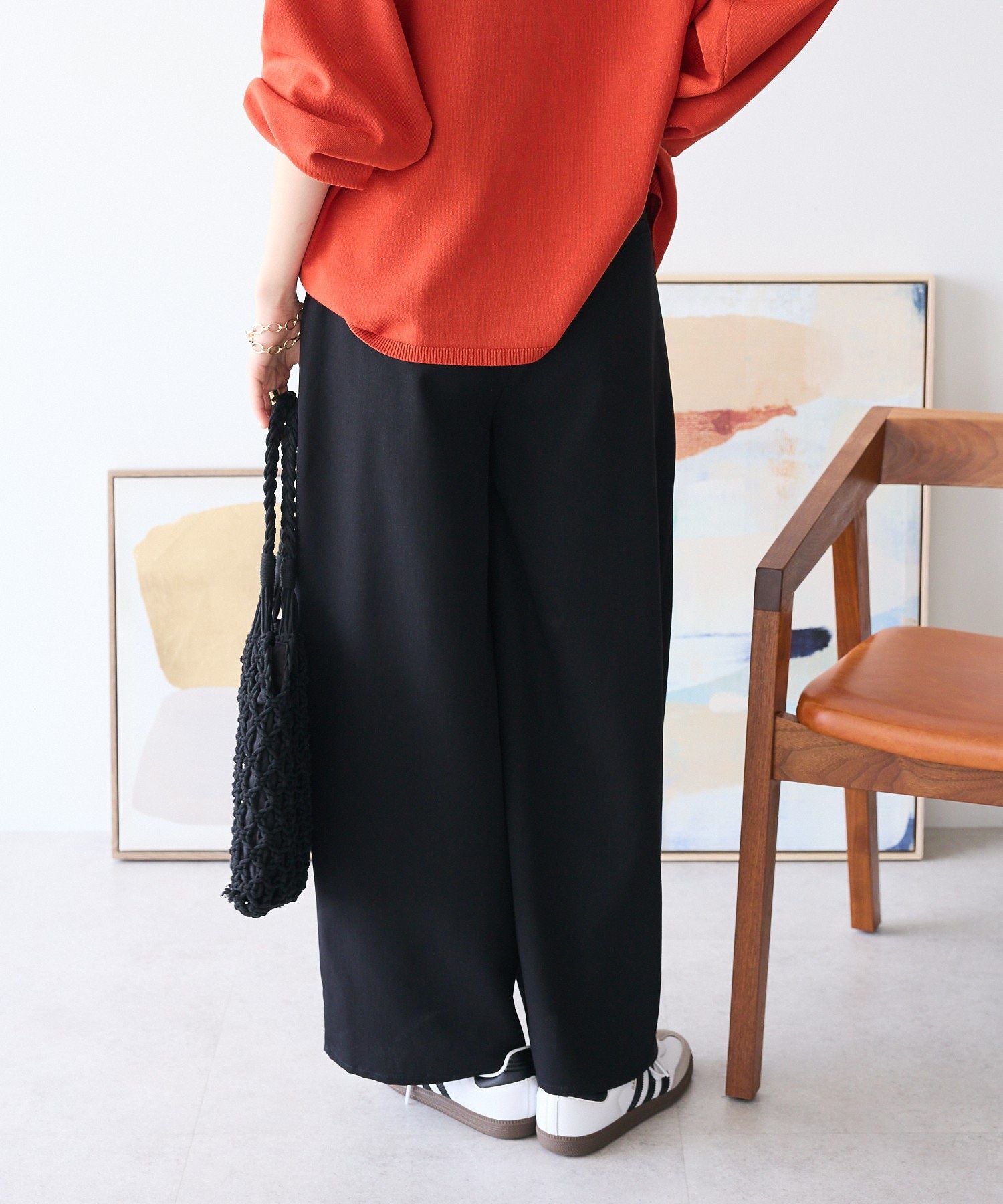 クラフトスタンダードブティック CRAFT STANDARD BOUTIQUE ワイドオーバルパンツ （アイボリー） アイボリー