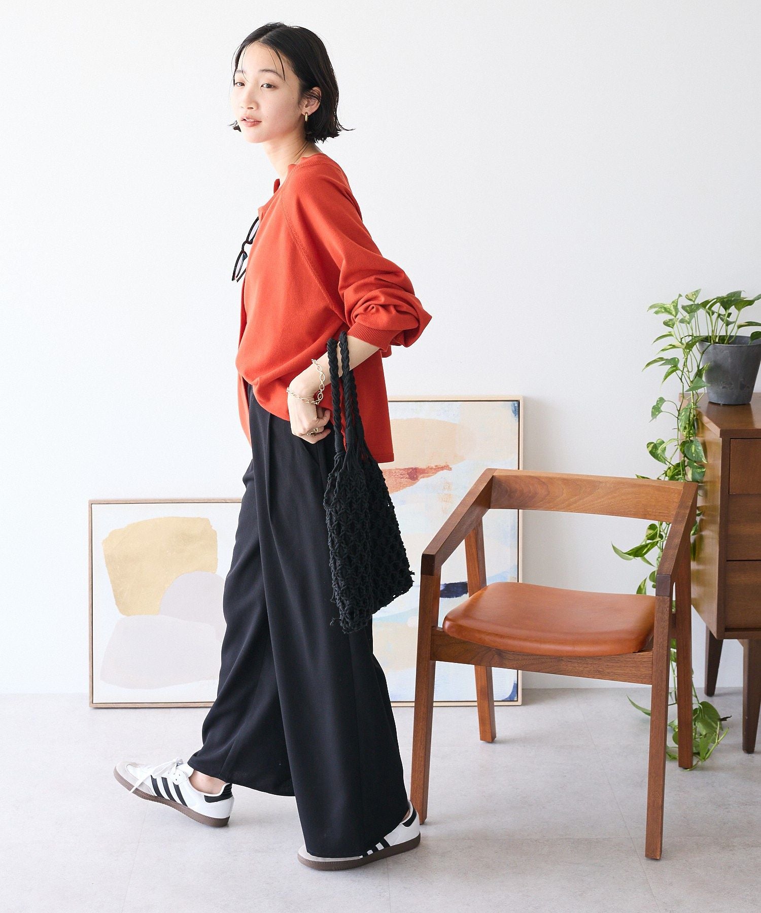 クラフトスタンダードブティック CRAFT STANDARD BOUTIQUE ワイドオーバルパンツ （アイボリー） アイボリー