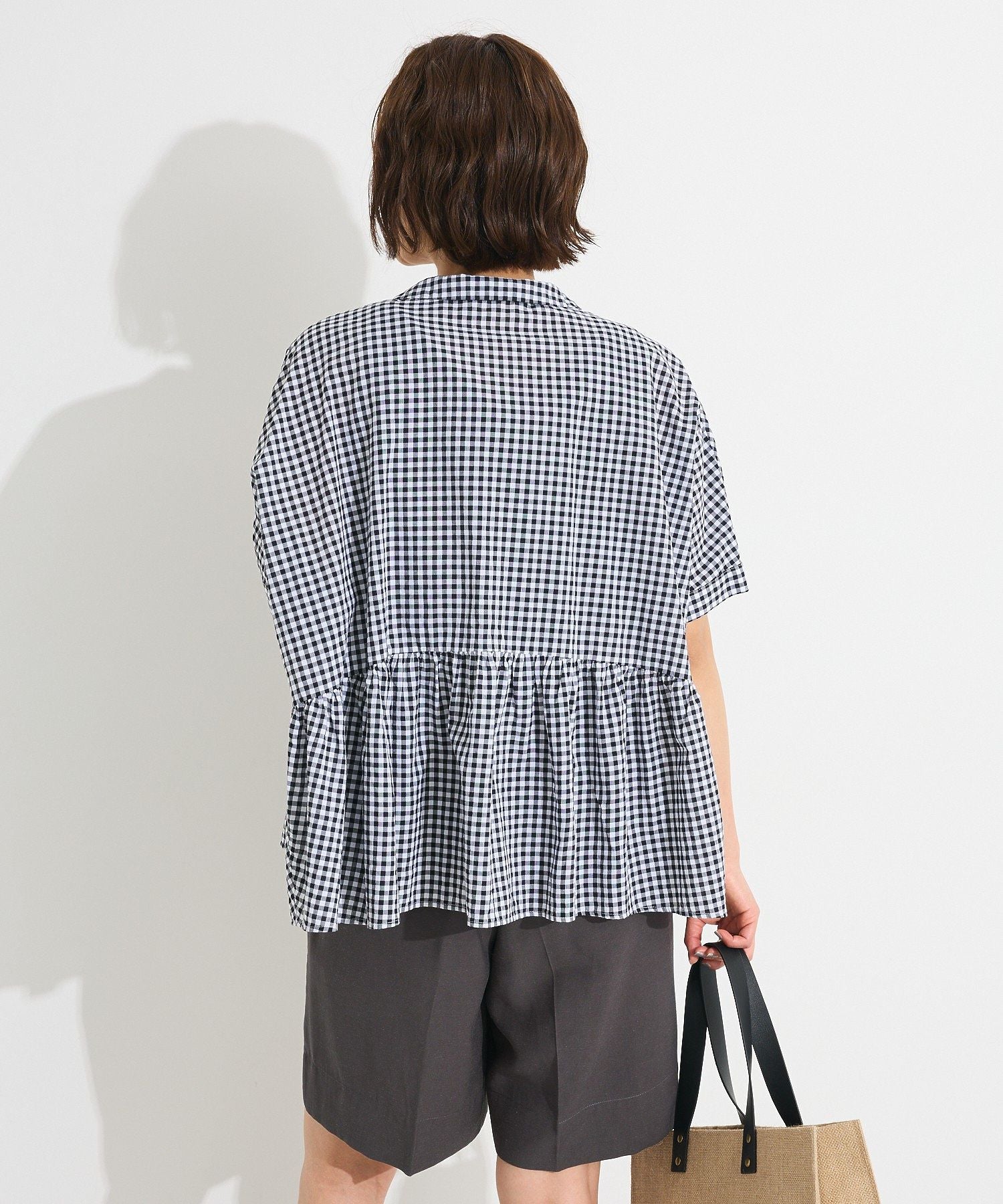 クラフトスタンダードブティック CRAFT STANDARD BOUTIQUE ペプラムブラウス （サックスブルー） サックスブルー
