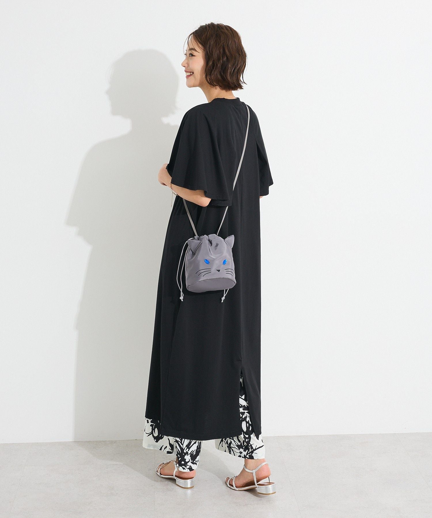 クラフトスタンダードブティック CRAFT STANDARD BOUTIQUE 接触冷感/UVカット フレアスリーブカットワンピース （グリーン） グリーン
