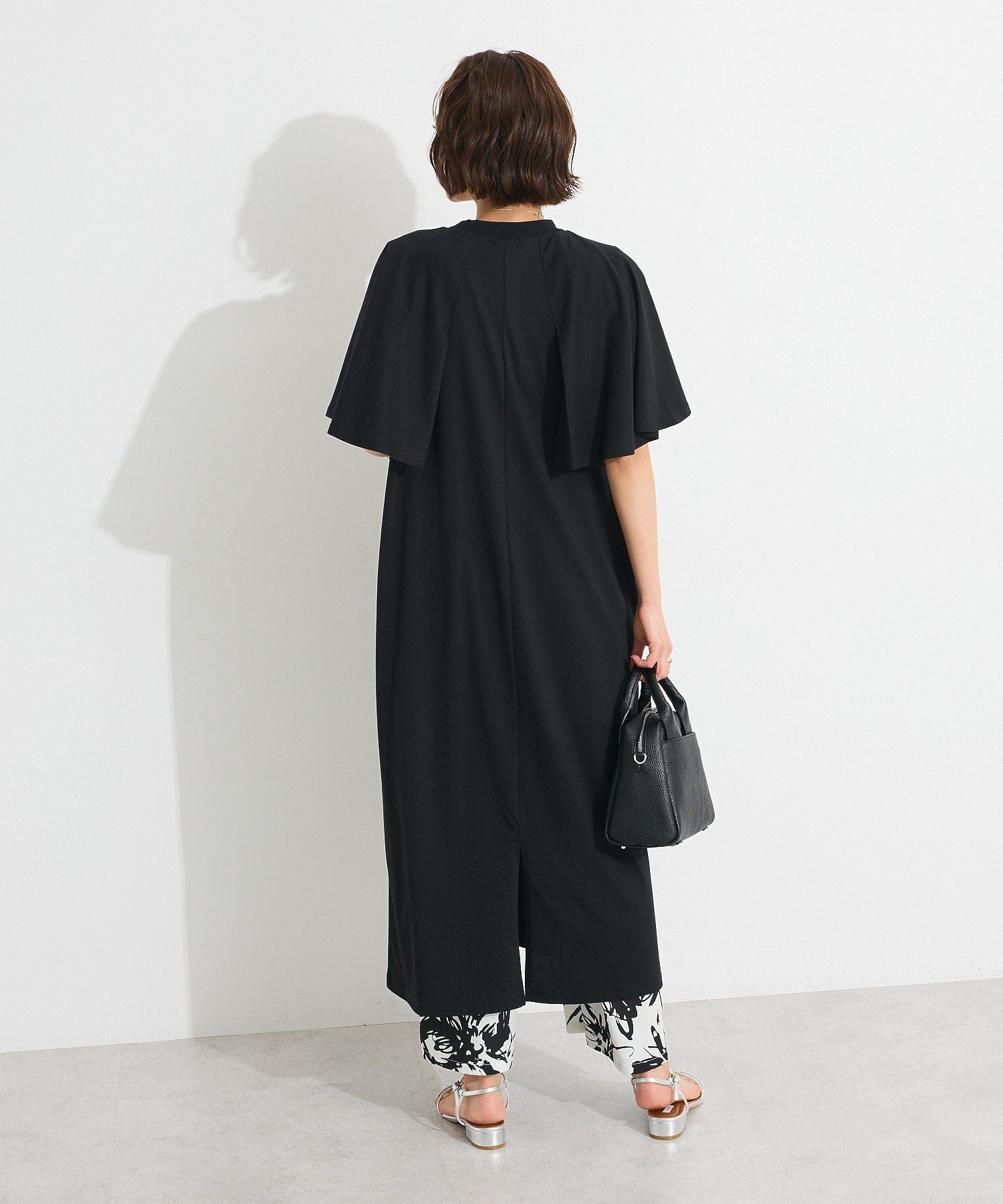 クラフトスタンダードブティック CRAFT STANDARD BOUTIQUE 接触冷感/UVカット フレアスリーブカットワンピース （グリーン） グリーン