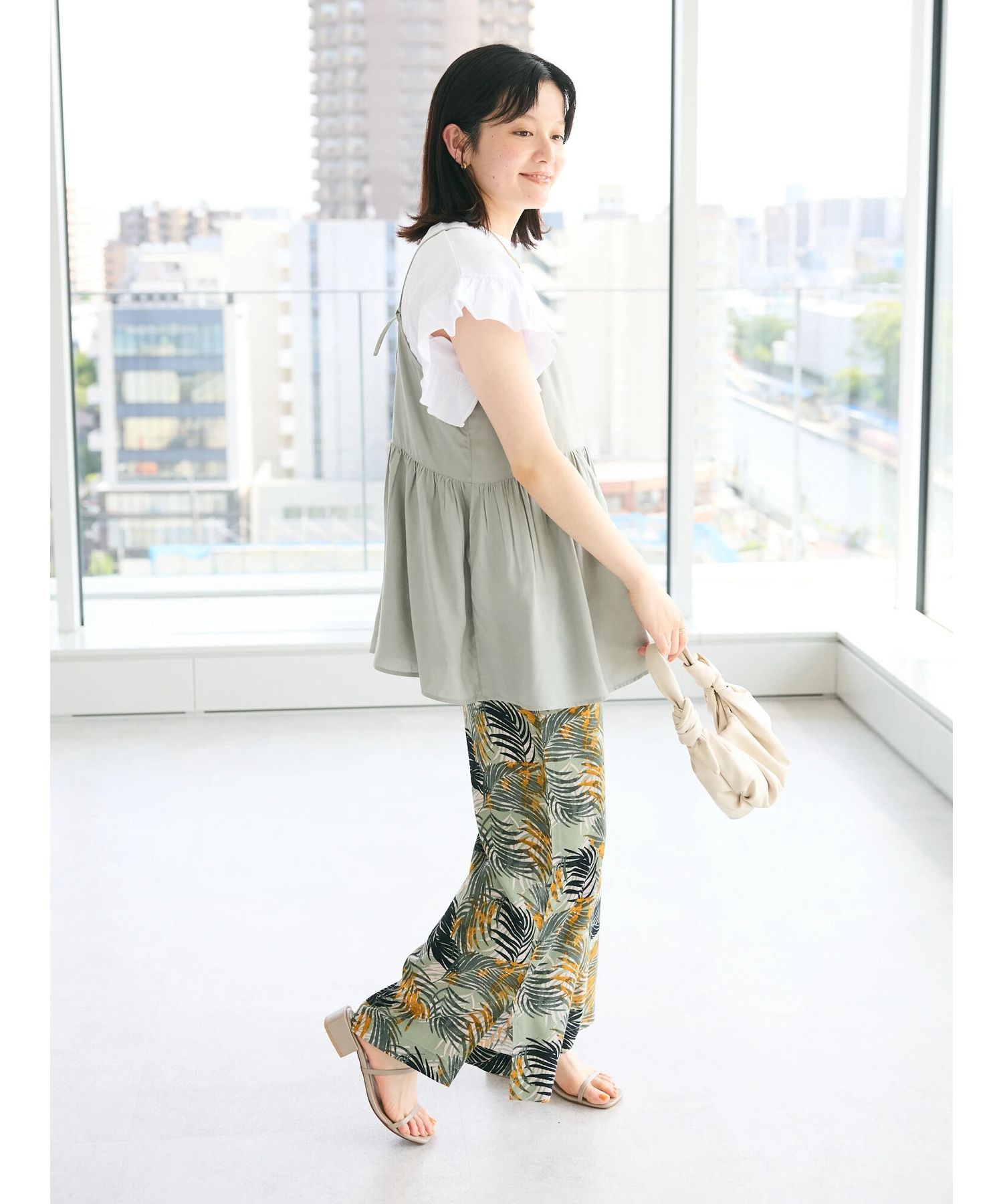 クラフトスタンダードブティック CRAFT STANDARD BOUTIQUE レーヨンキャミチュニック （アイボリー） アイボリー