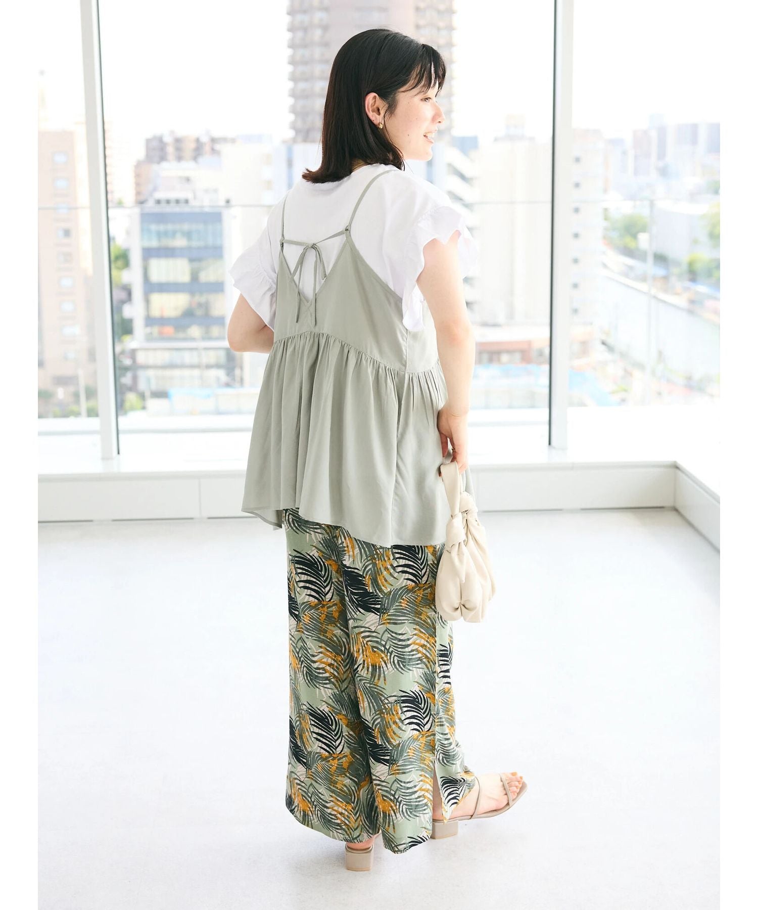 クラフトスタンダードブティック CRAFT STANDARD BOUTIQUE レーヨンキャミチュニック （アイボリー） アイボリー