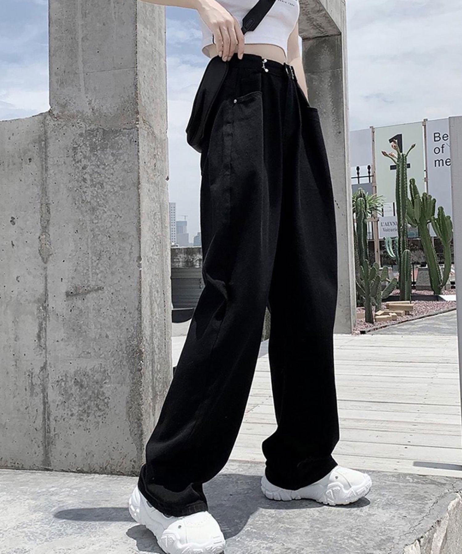 Nina et Lina Straight Denim Pants