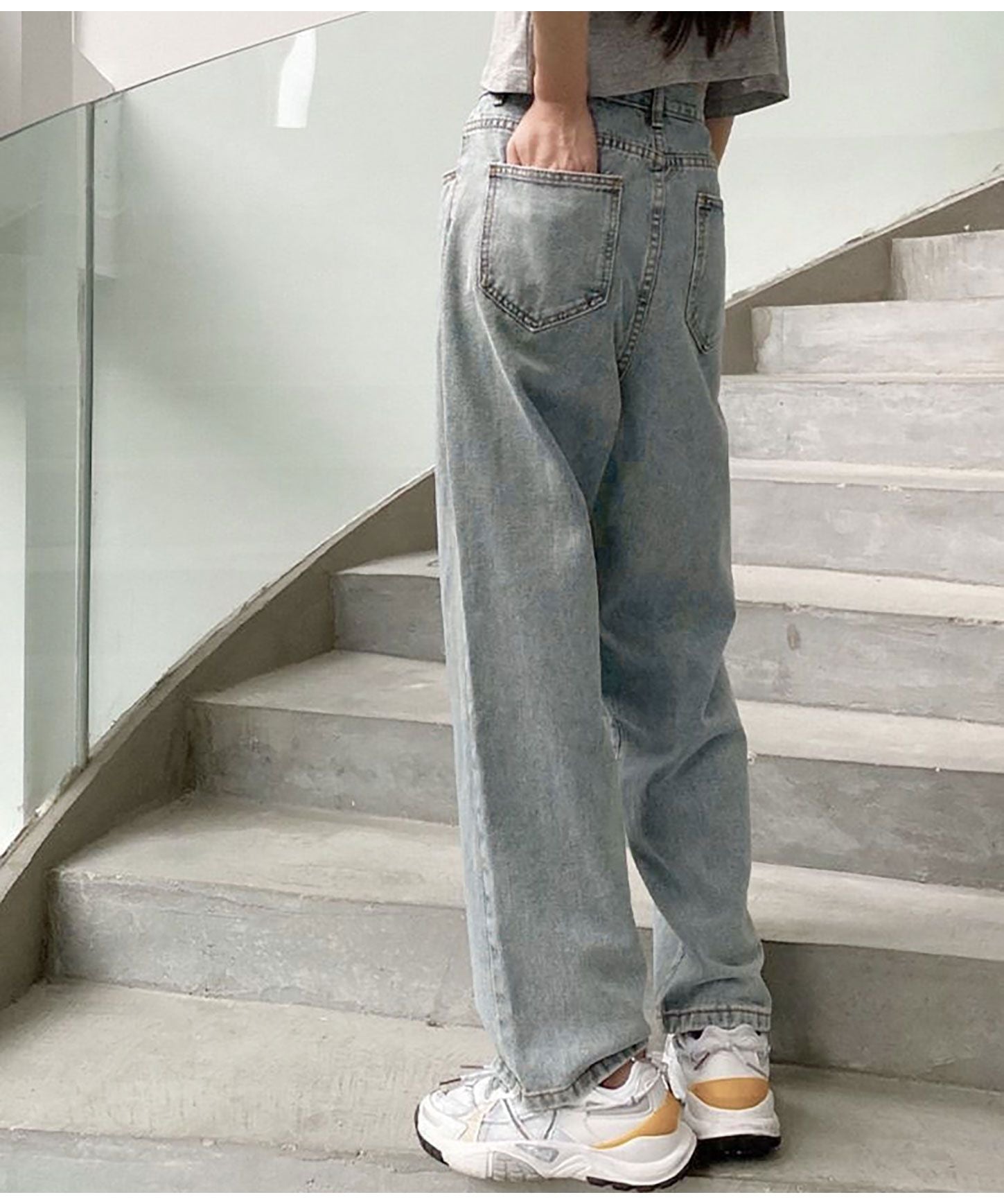 Nina et Lina Straight Denim Pants