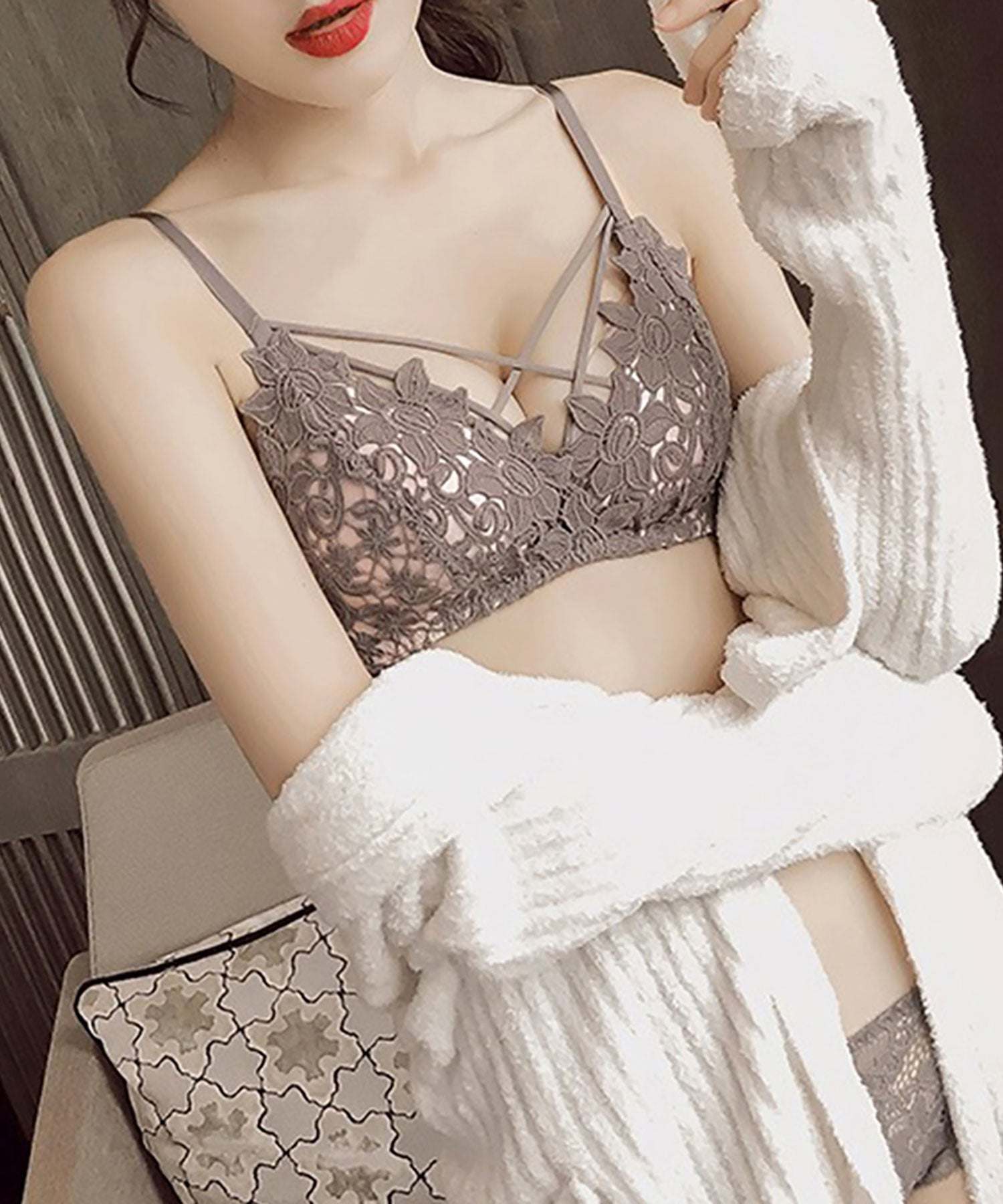 ニナエリナ Nina et Lina 総レースブラショーツセット【返品不可商品】 （ブラック） ブラック