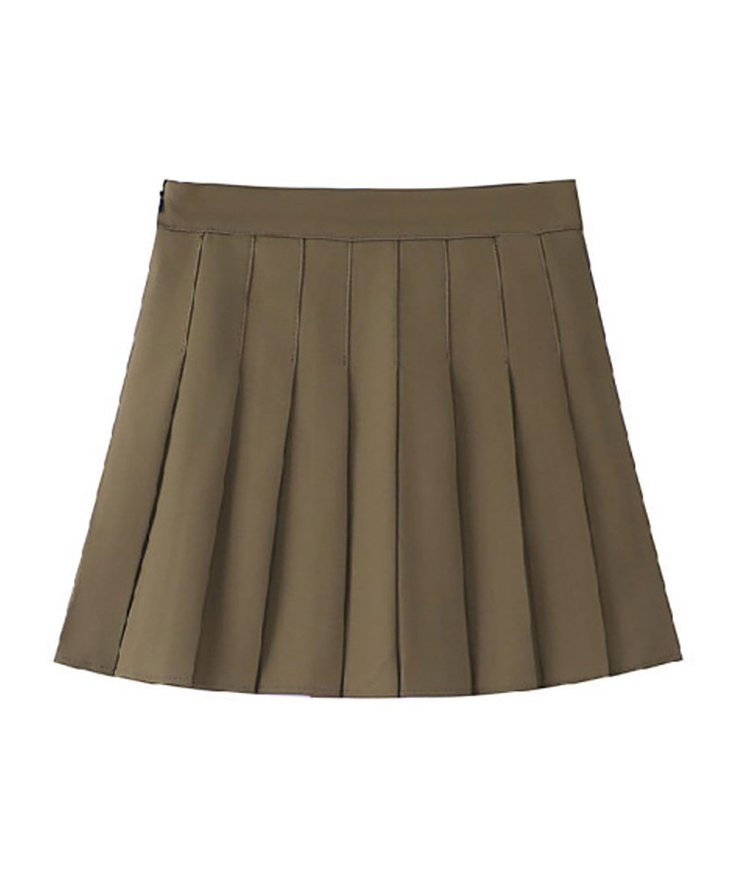 ニナエリナ Nina et Lina プリーツミニスカート （カーキ） カーキ